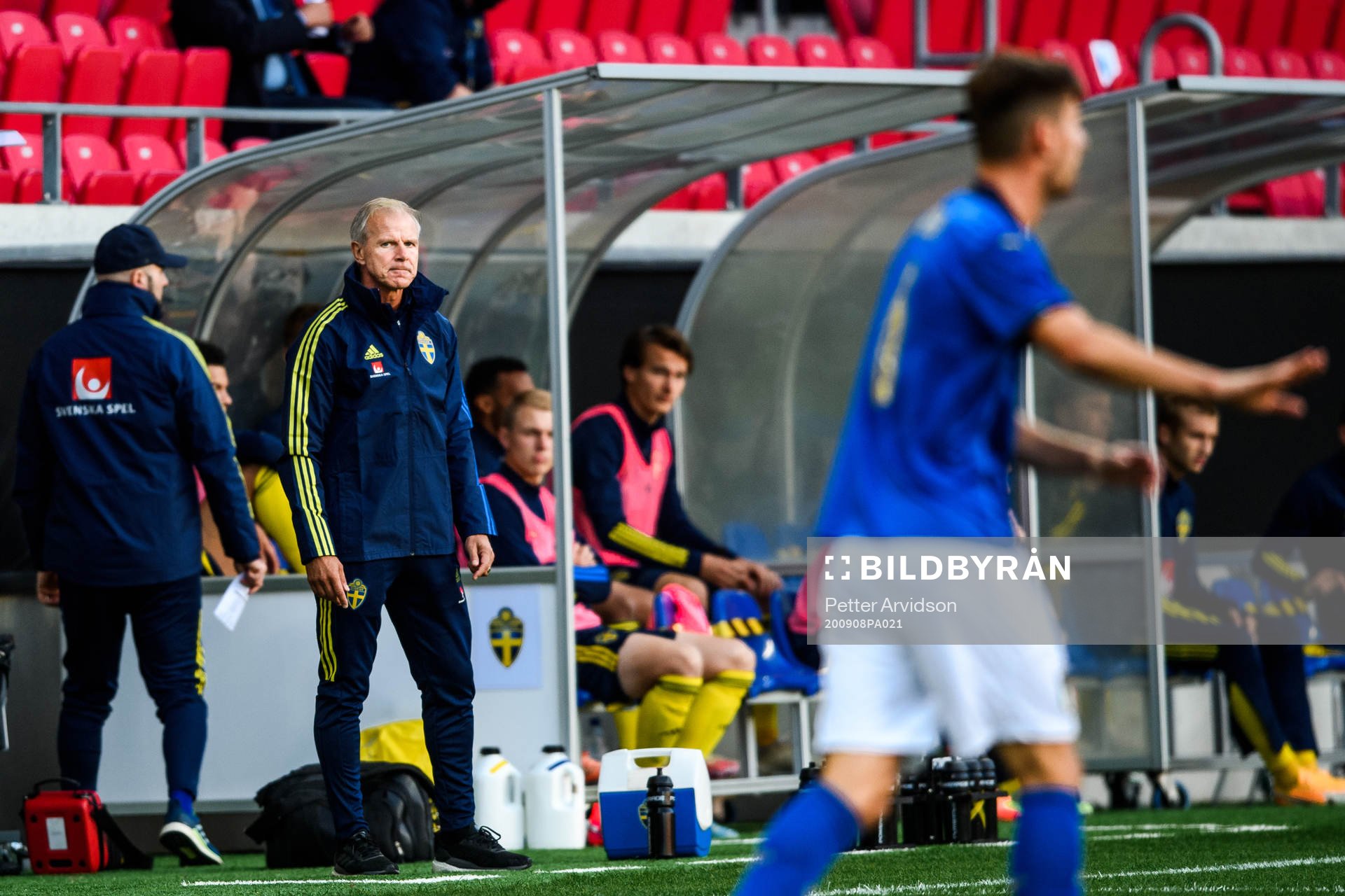Head coach Roland Nilsson of Sweden