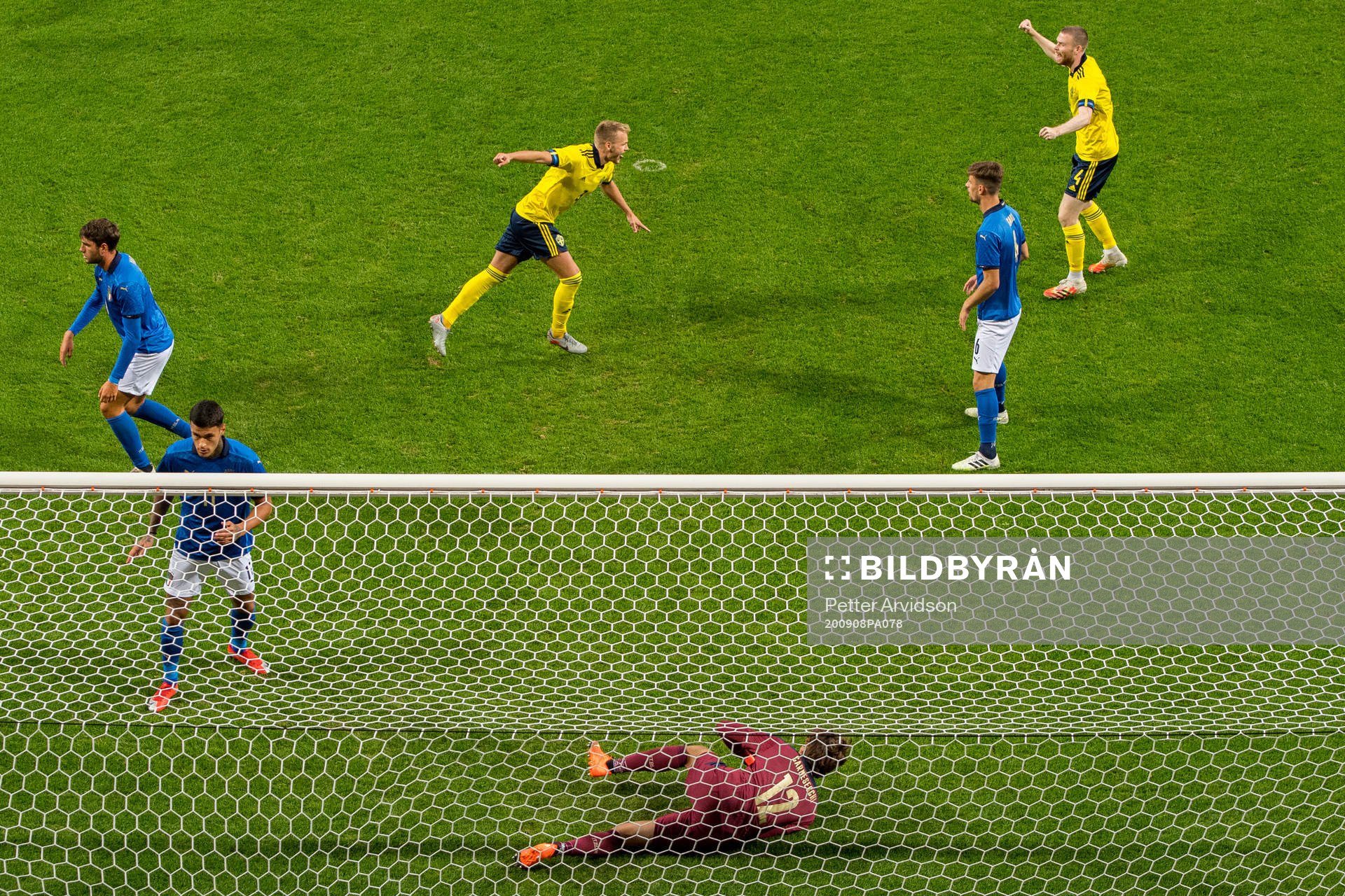 Gustav Henriksson of Sweden celebrates