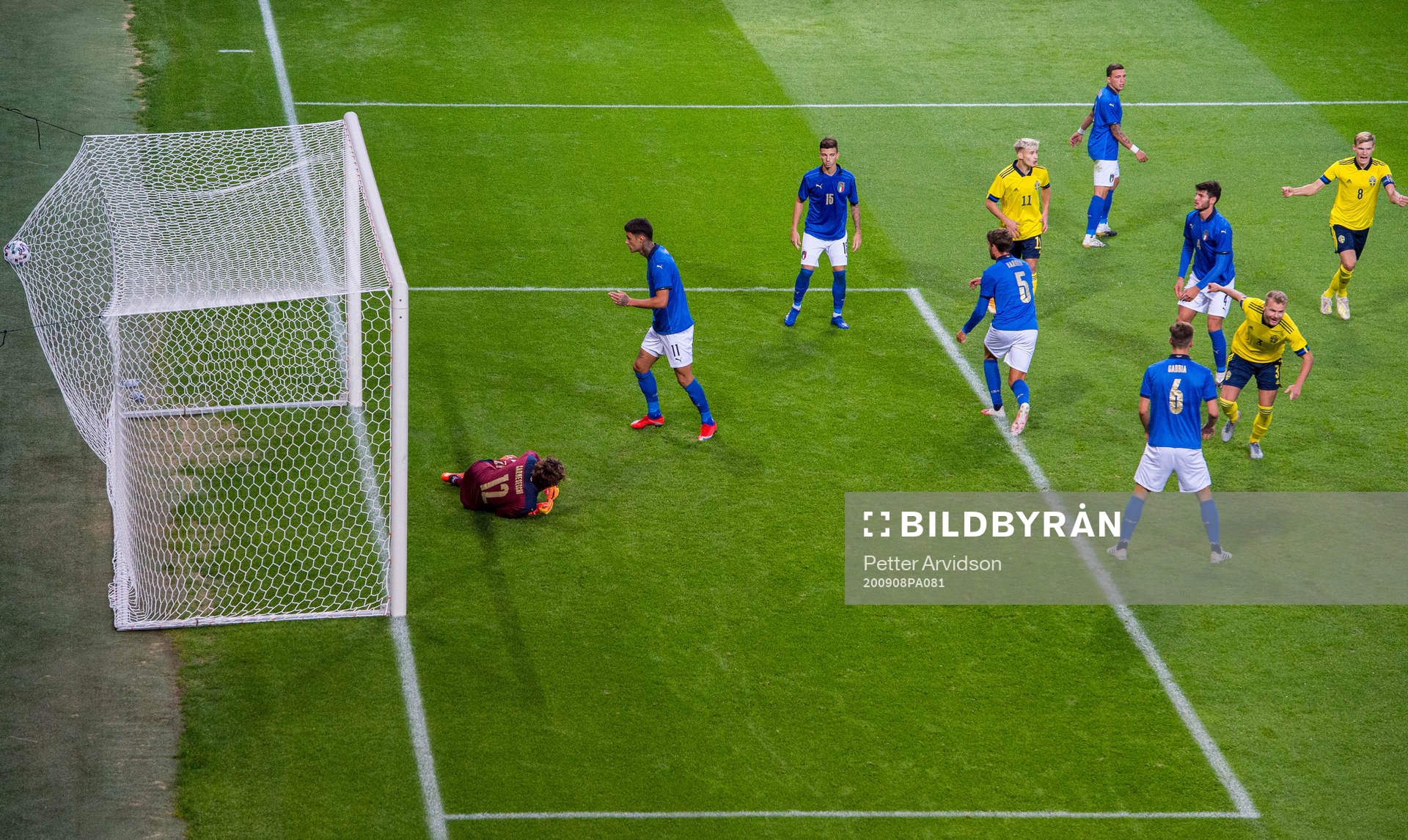 Gustav Henriksson of Sweden celebrates