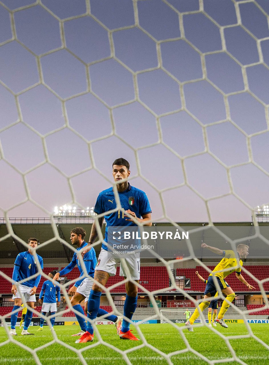 Gustav Henriksson of Sweden celebrates