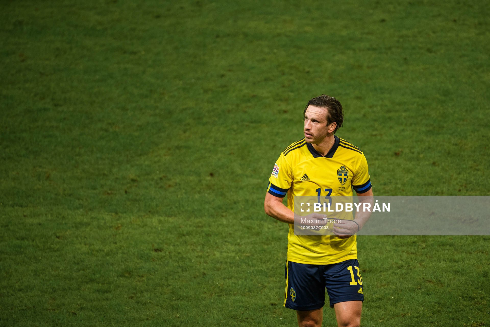 Gustav Svensson of Sweden looks dejected