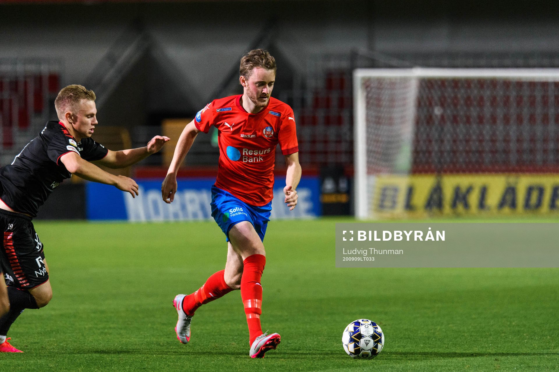 Kalmars Isak Jansson  och Helsingborgs Rasmus Jönsson