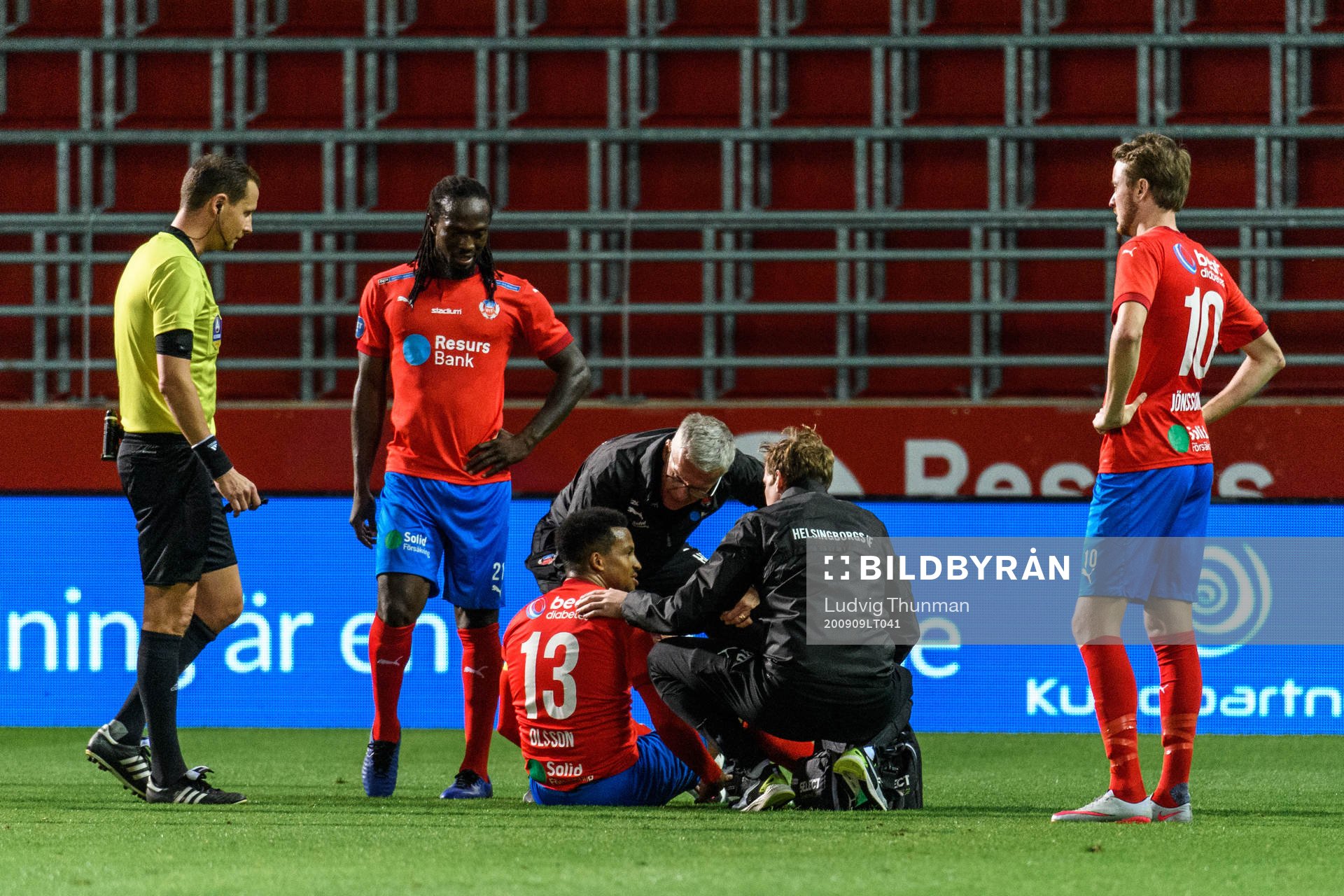 Helsingborgs Martin Olsson får vård