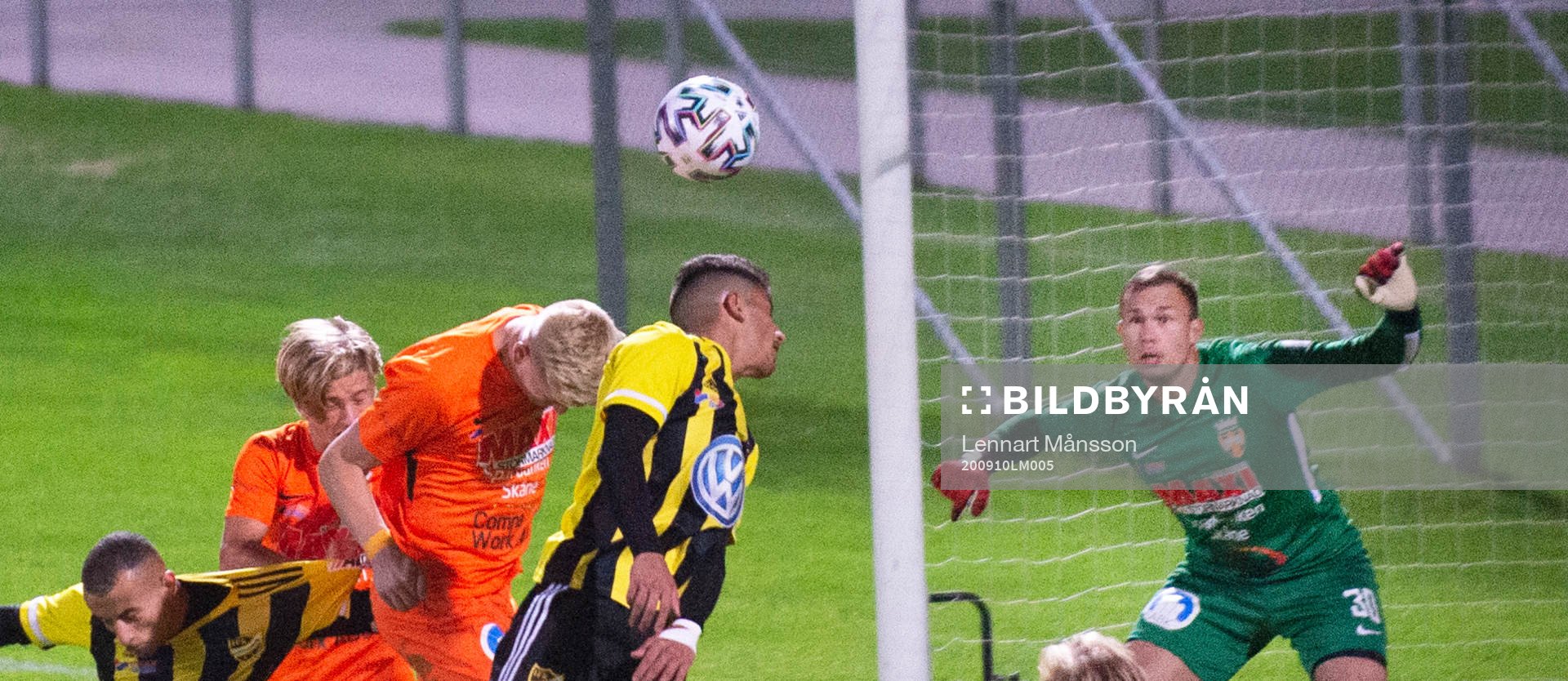 IFK Hässleholms Mustafa Owaid kvitterar till 2-2 i matchen