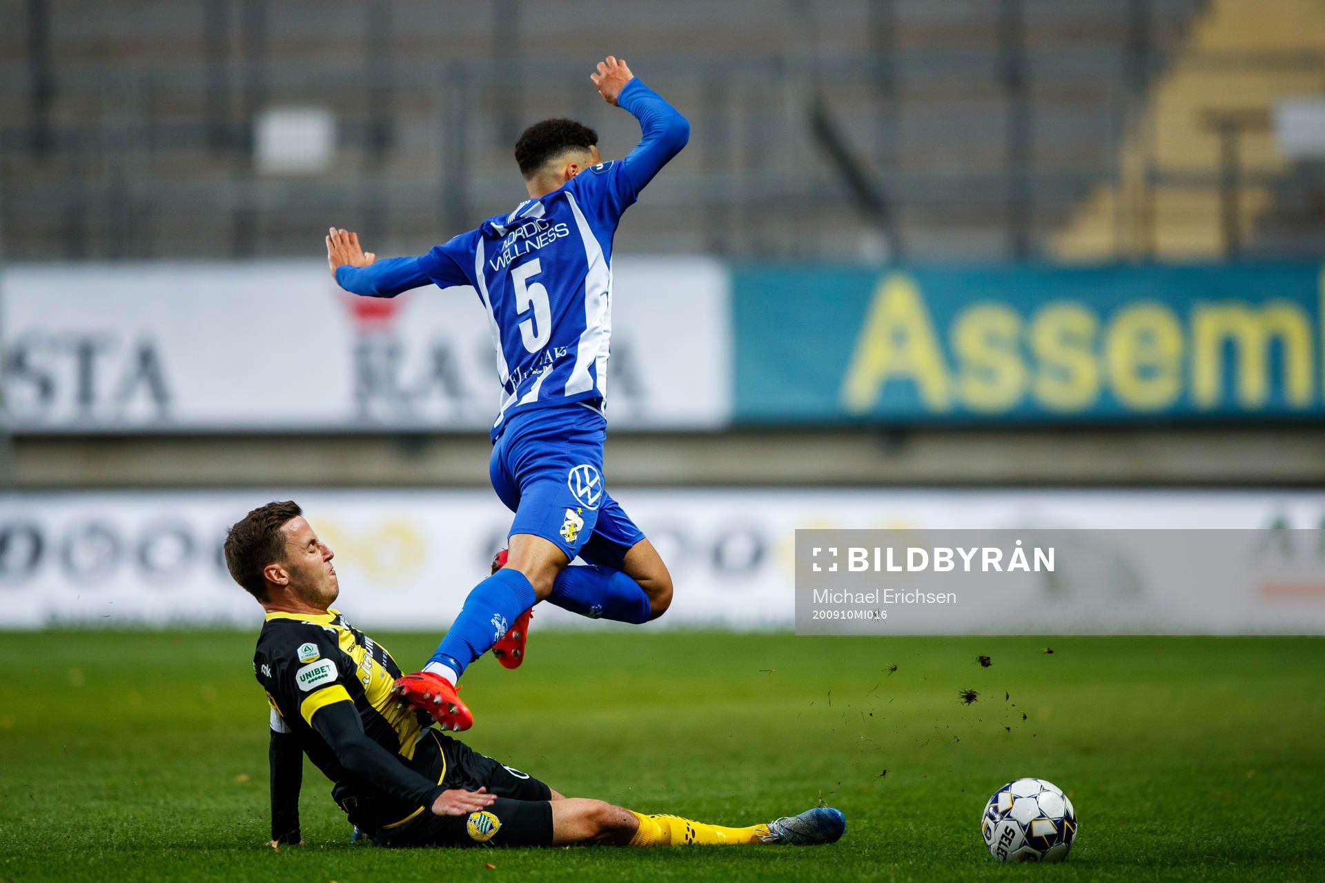 Hammarbys Jeppe Andersen och IFK Göteborgs Alexander Jallow