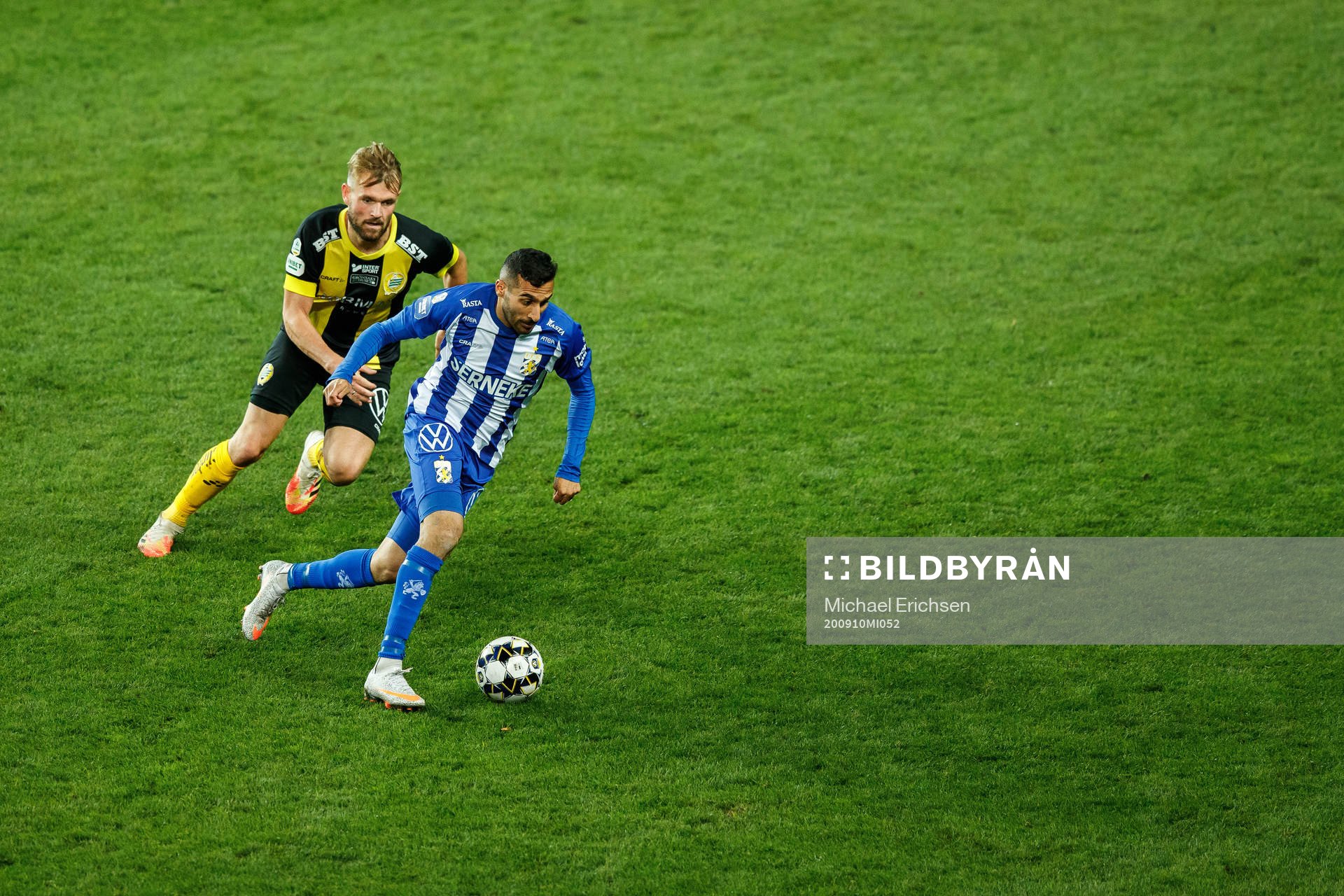 Hammarbys Mads Fenger Nielsen och IFK Göteborgs Sargon