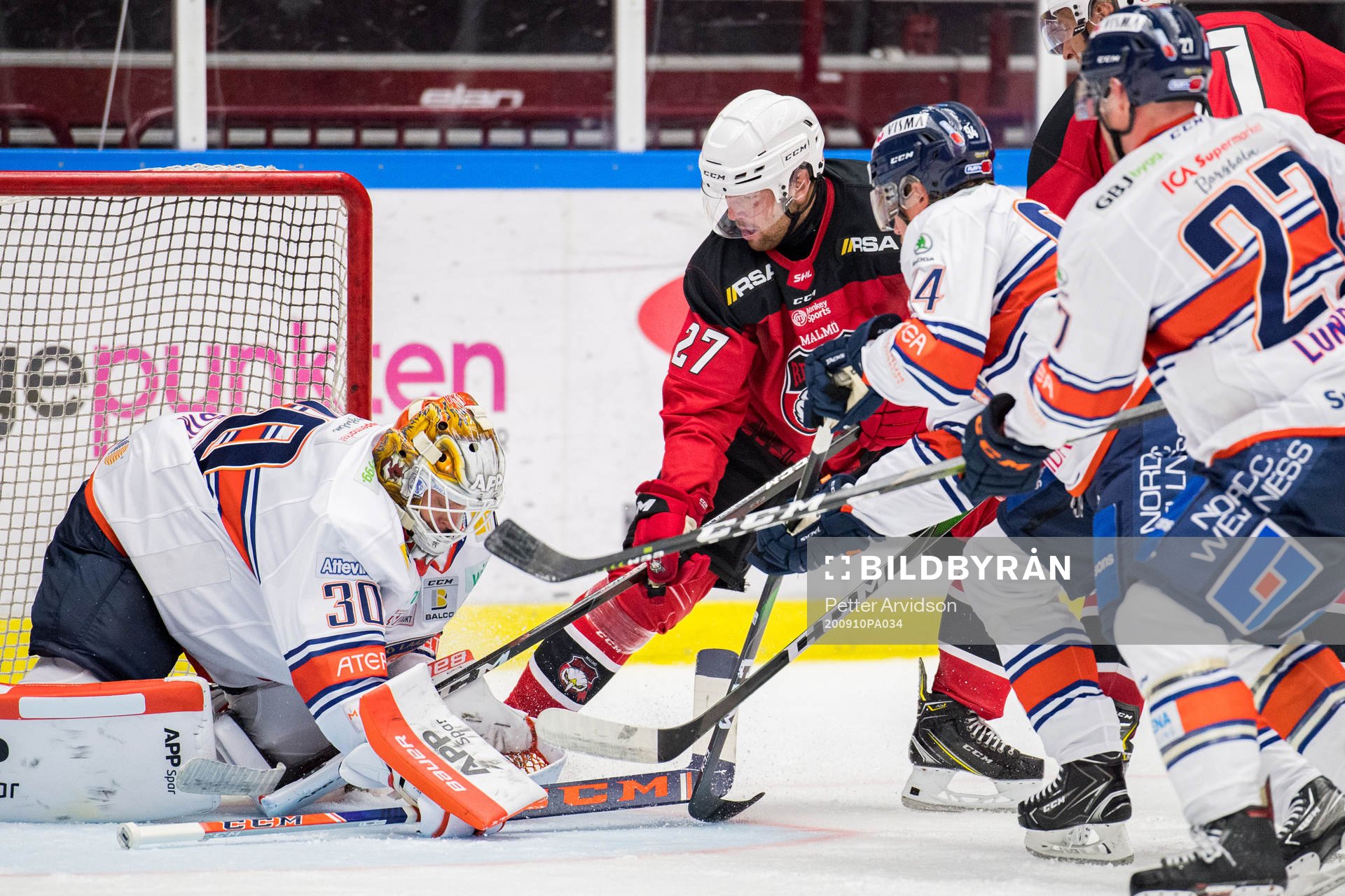 Malmö Redhawks Pontus Westerholm oroar mot Växjös