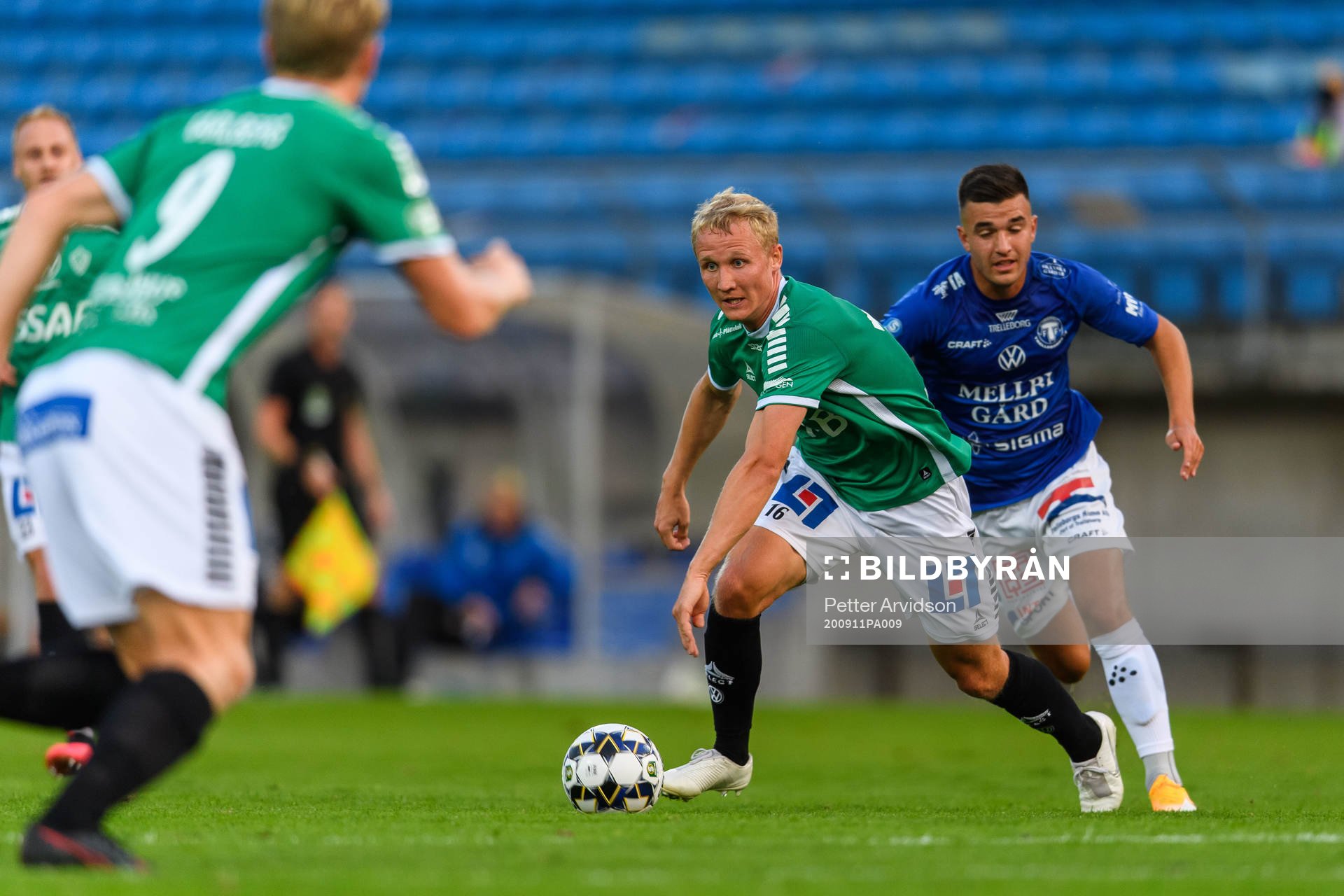 Brages André Kamp och Trelleborgs Haris Brkic