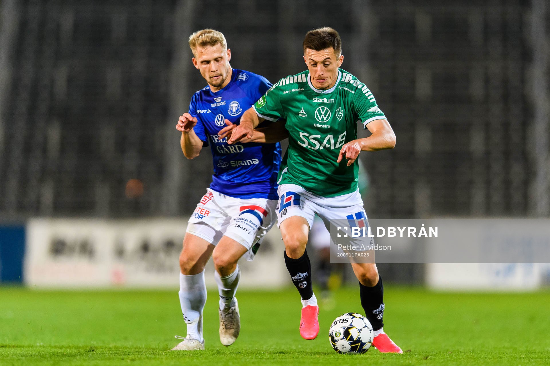 Trelleborgs Erik Andersson och Brages Leonard Pllana