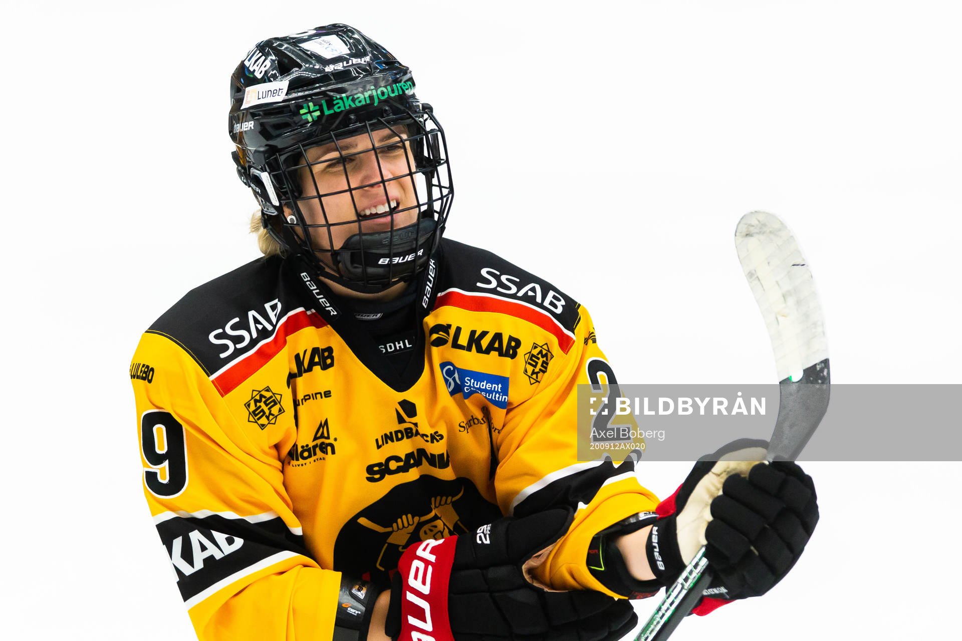 Luleås Emma Nordin jublar