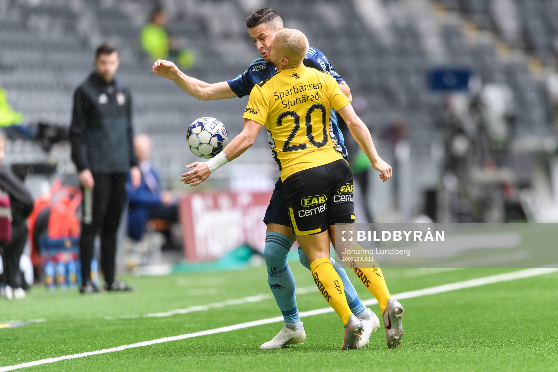 Djurgårdens Haris Radetinac och Elfsborgs Simon Strand