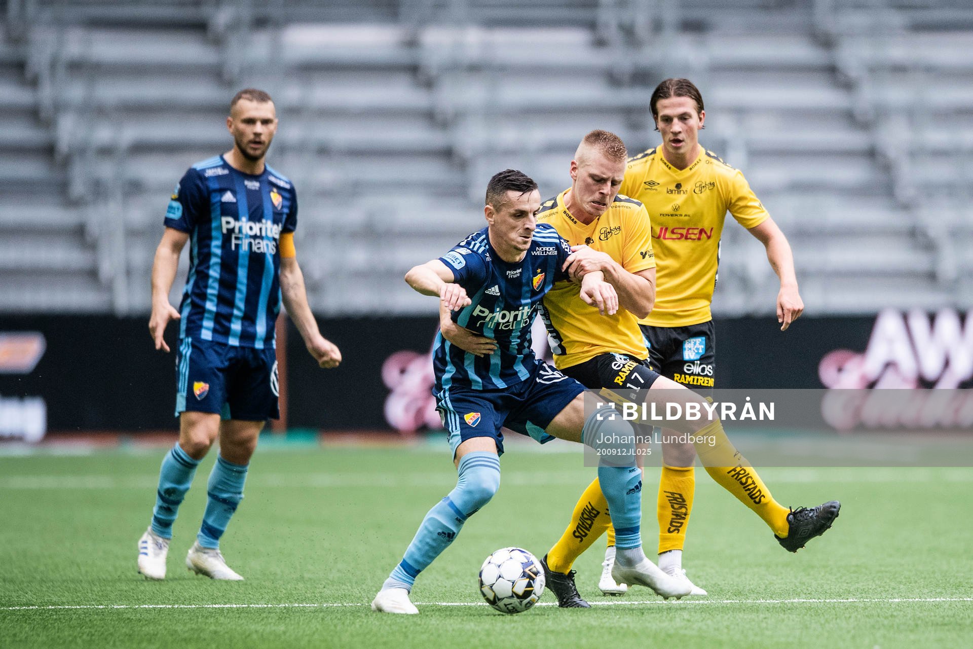 Djurgårdens Haris Radetinac och Elfsborgs Per Frick