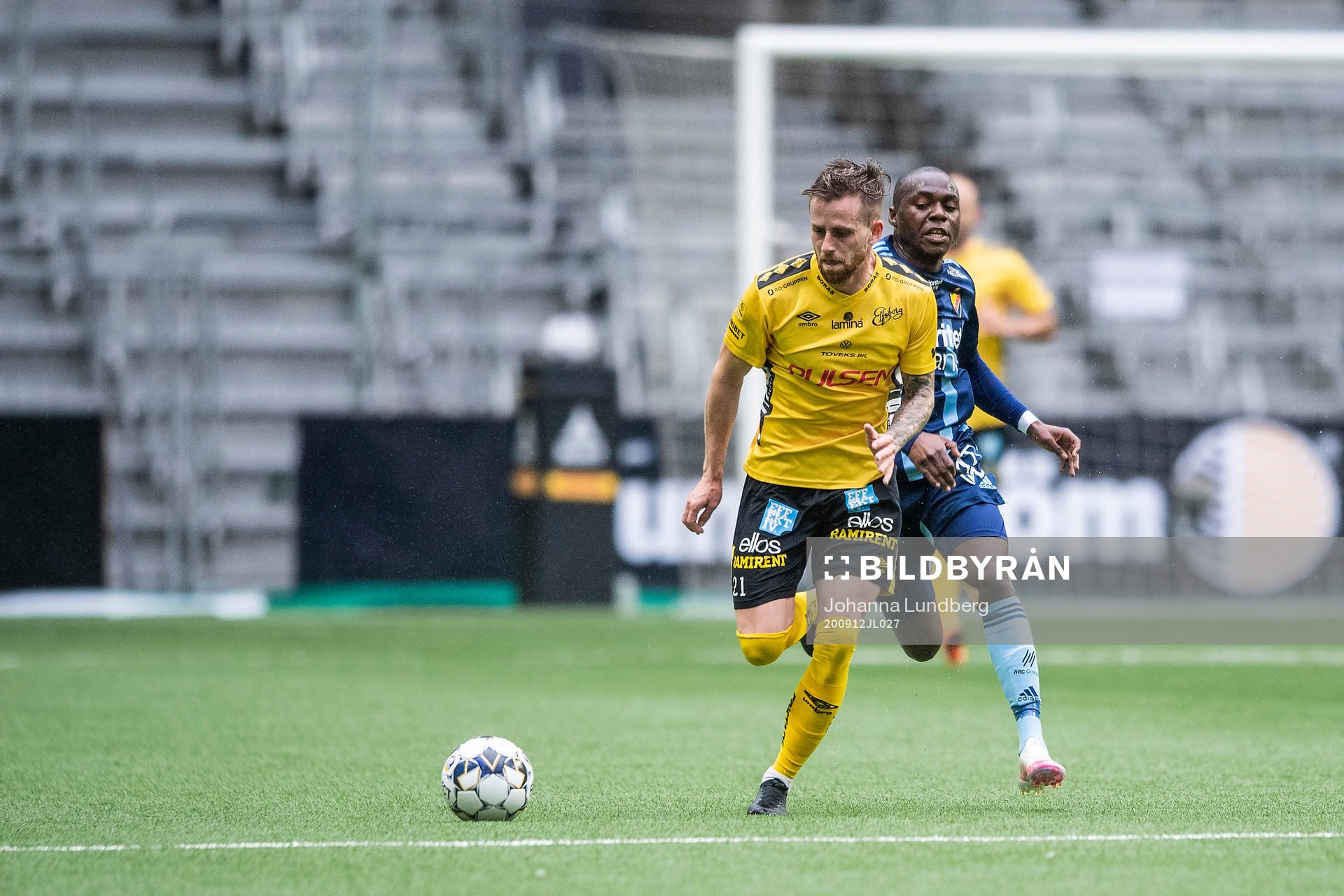 Elfsborgs Rasmus Alm och Djurgårdens Edward Chilufya