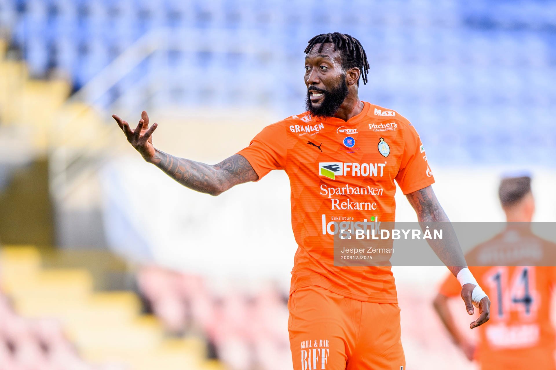 AFC Eskilstunas Abdel Rhamane Khalil Diarra reagerar