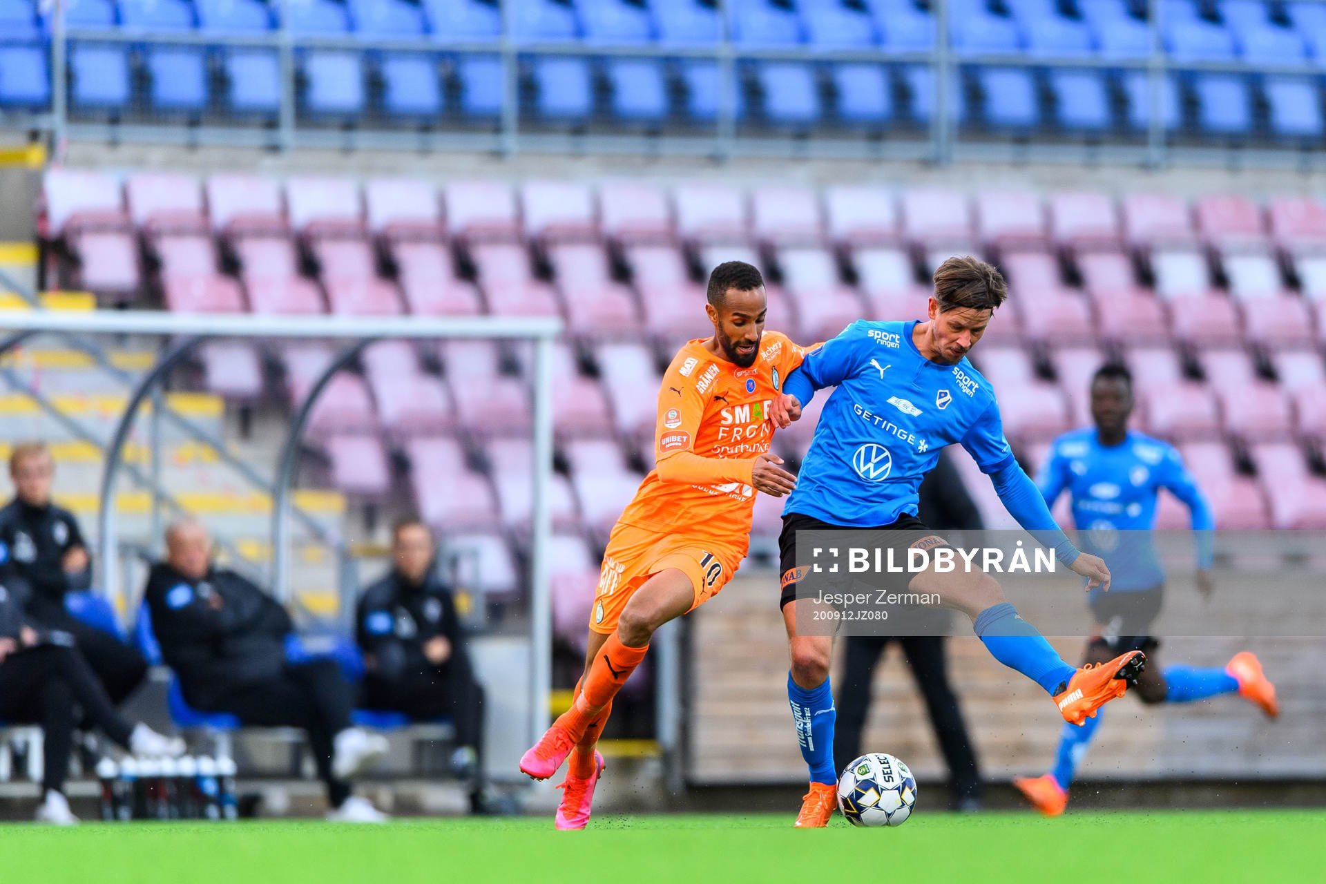 AFC Eskilstunas Ferid Ali och Halmstads Dusan Djuric