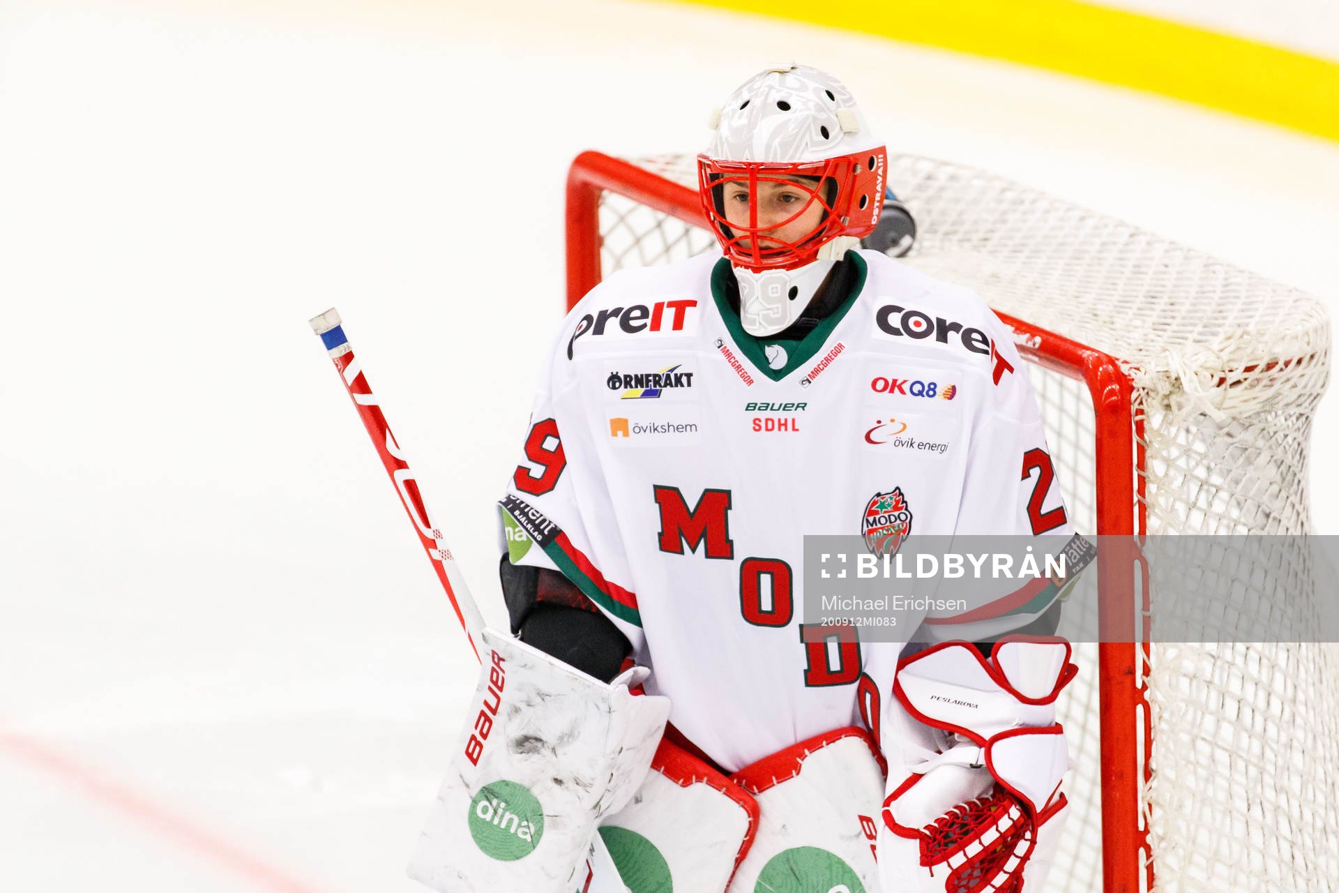 Modos målvakt Klara Peslarova
