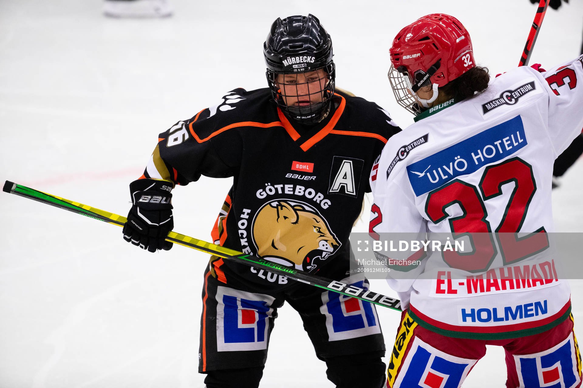 Göteborgs Jennifer Carlsson och Modos Mariam El-Mahmadi