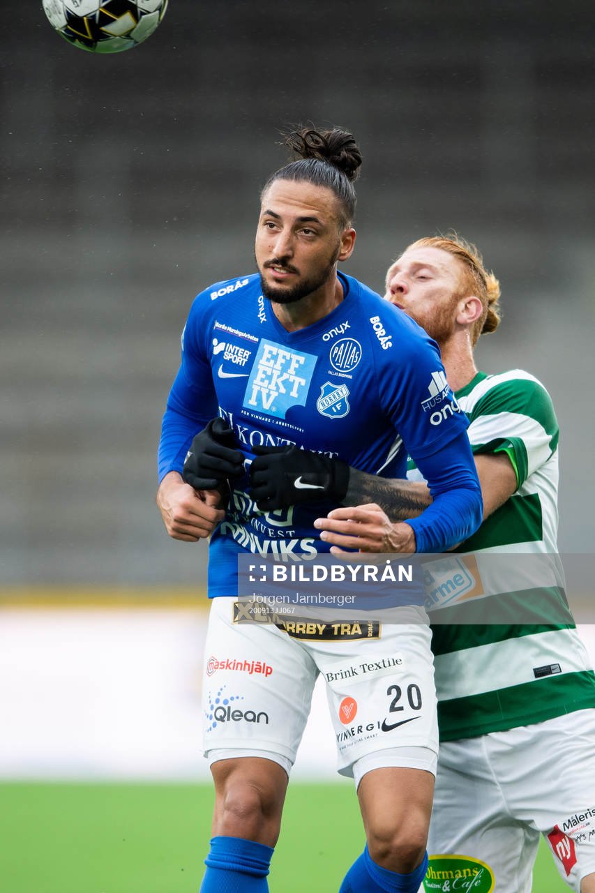 Norrbys Dijan Vukojevic och Västerås Calle Svensson