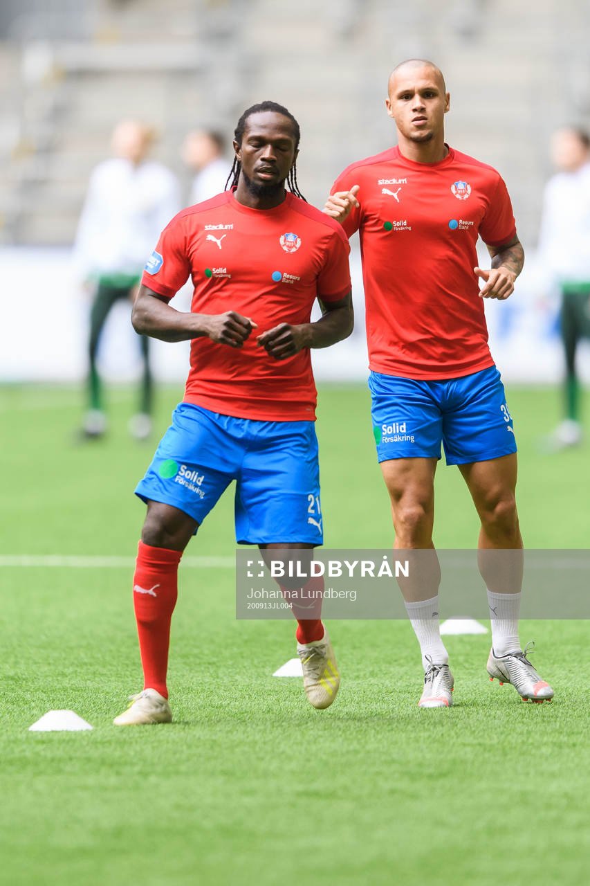 Helsingborgs Kebba Ceesay och Anthony van
