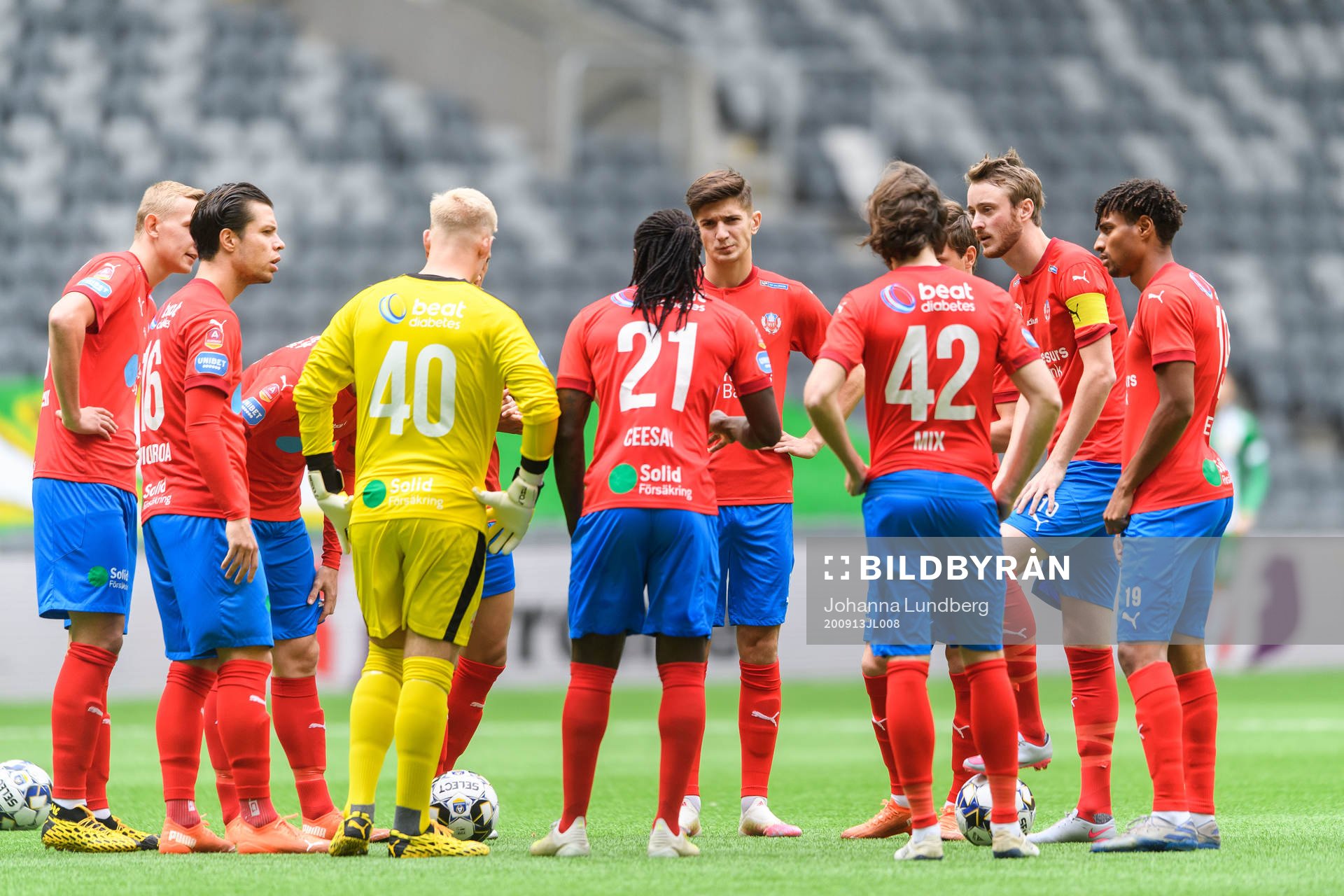 Helsingborgs spelare samlas
