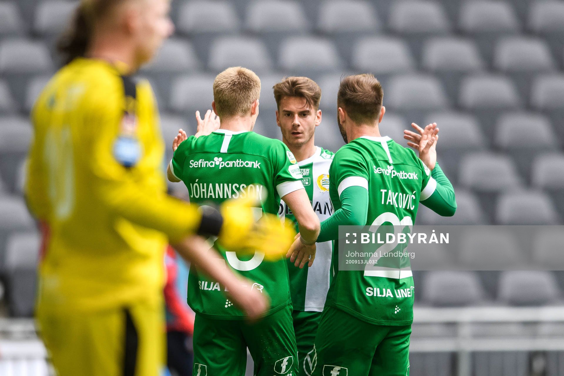 Hammarbys Aron Johansson, Alexander Kacaniklic och Muamer