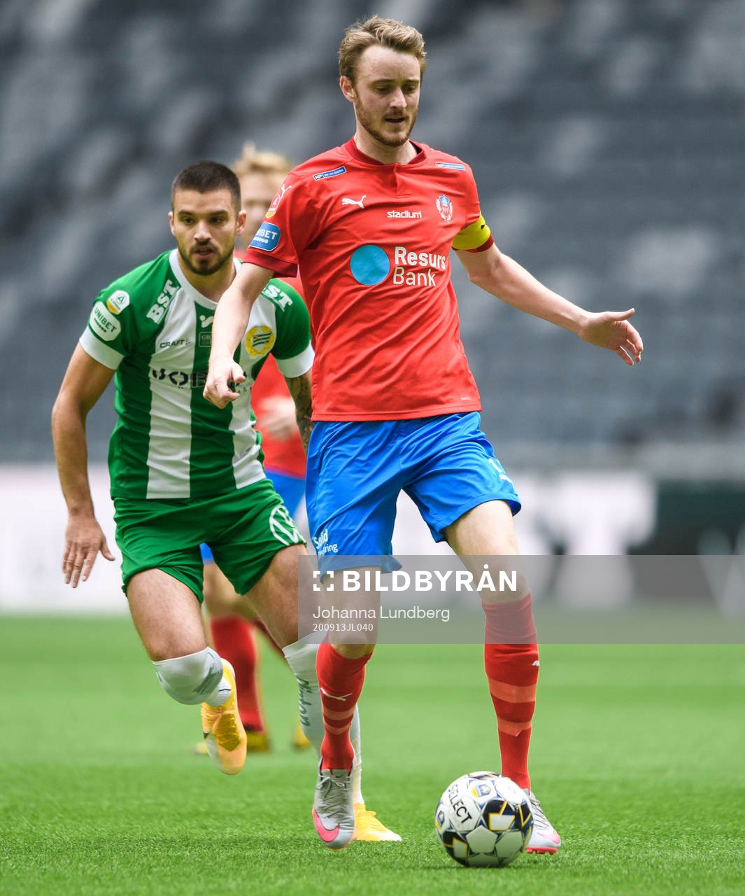 Hammarbys Vladimir Rodic och Helsingborgs Rasmus Jönsson