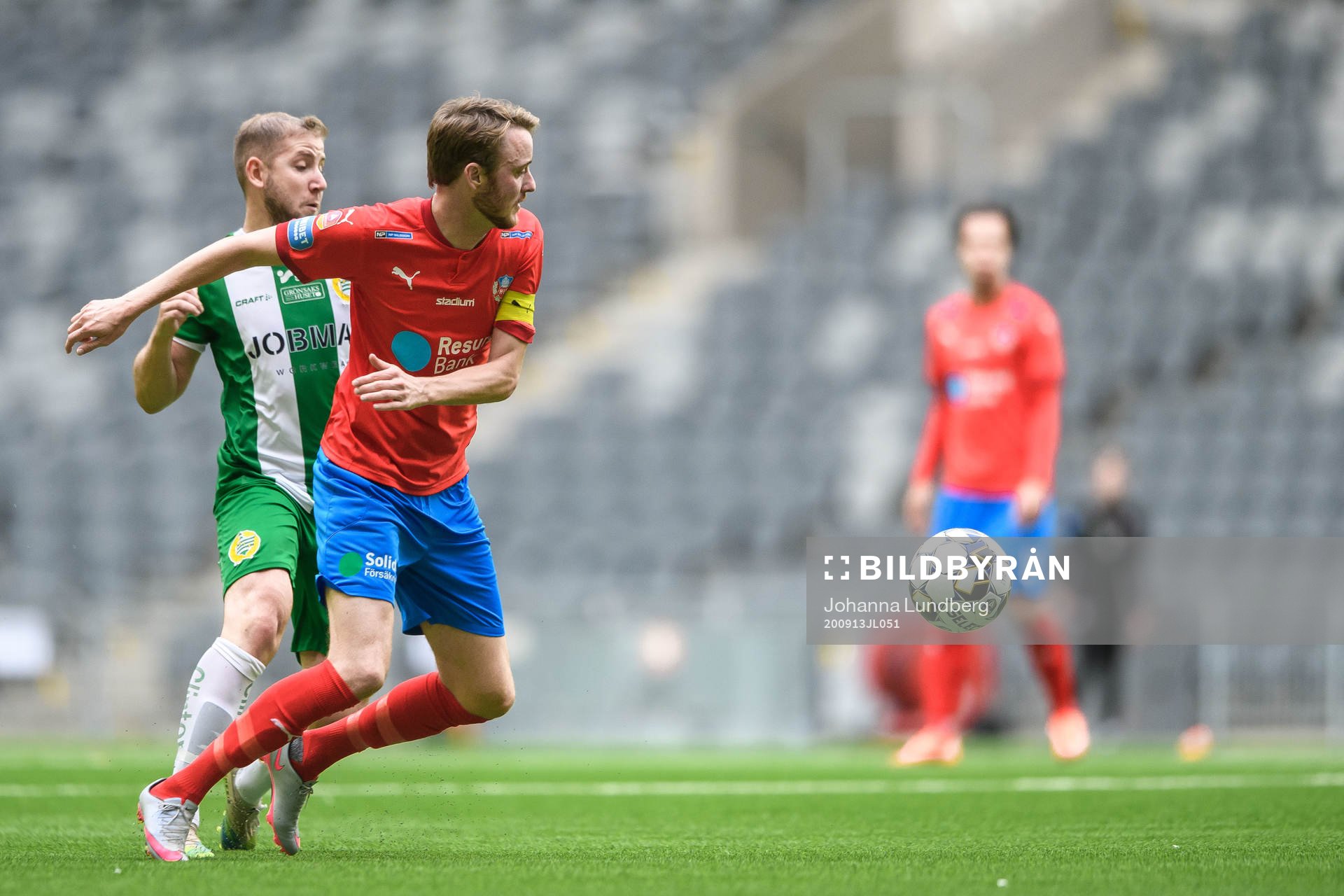 Hammarbys Darijan Bojanic och Helsingborgs Rasmus Jönsson