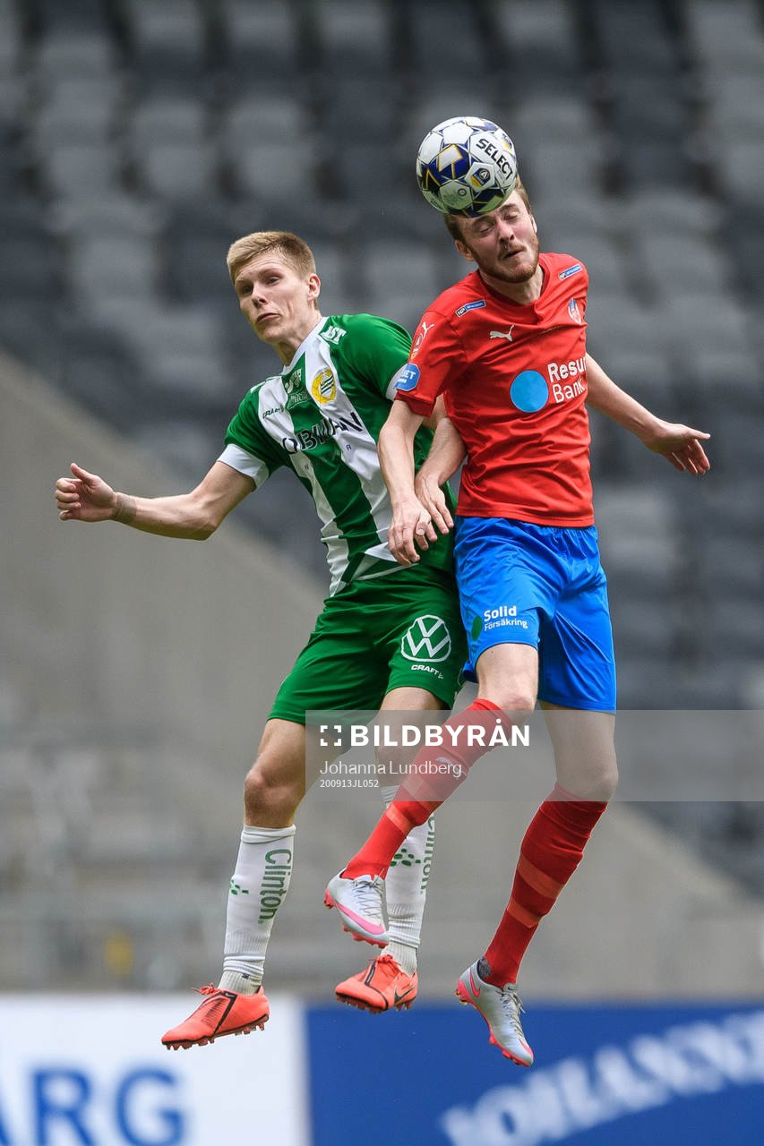 Helsingborgs Rasmus Jönsson och Hammarbys Aron Johansson