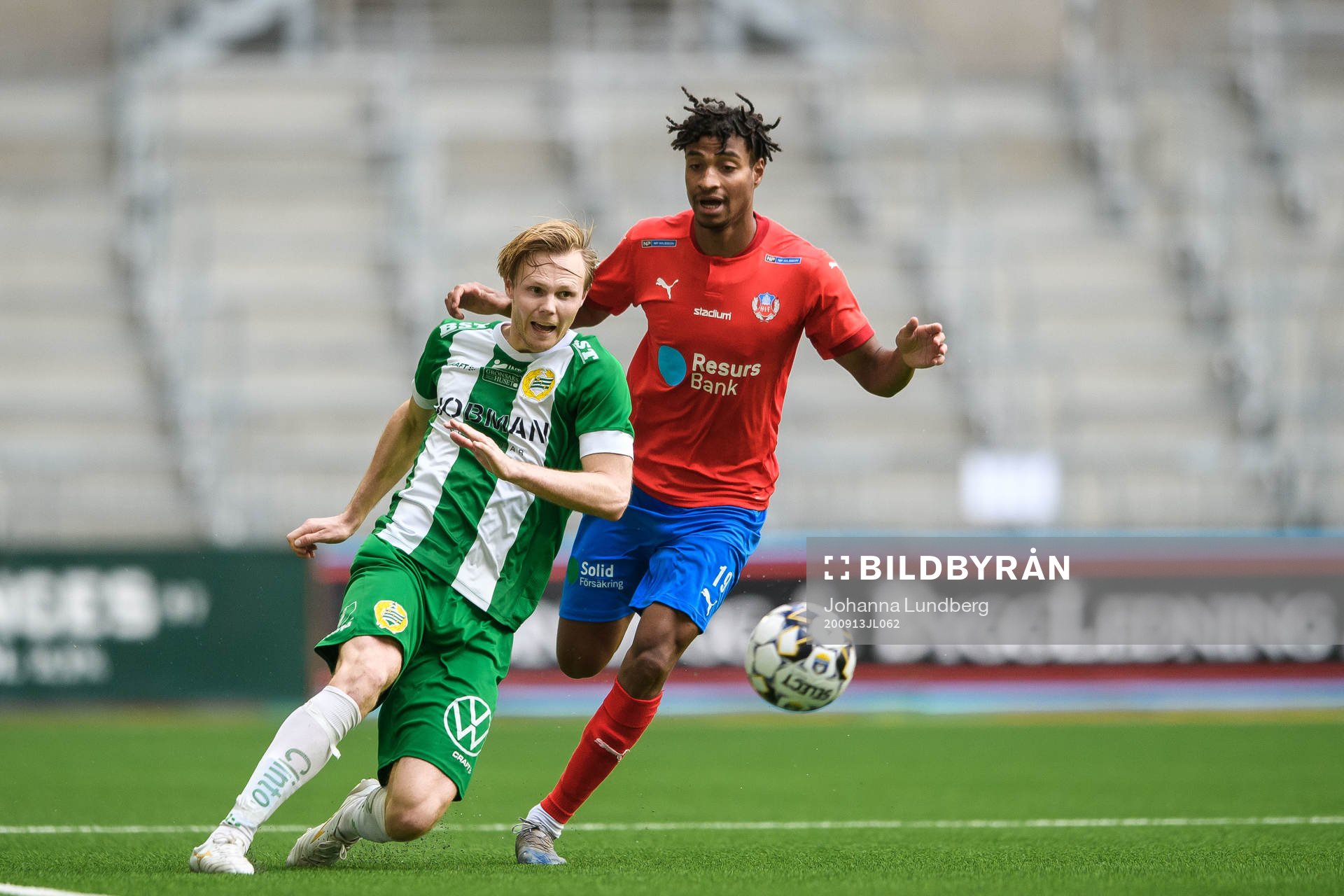 Hammarbys Tim Söderström och Helsingborgs Joseph Ceesay