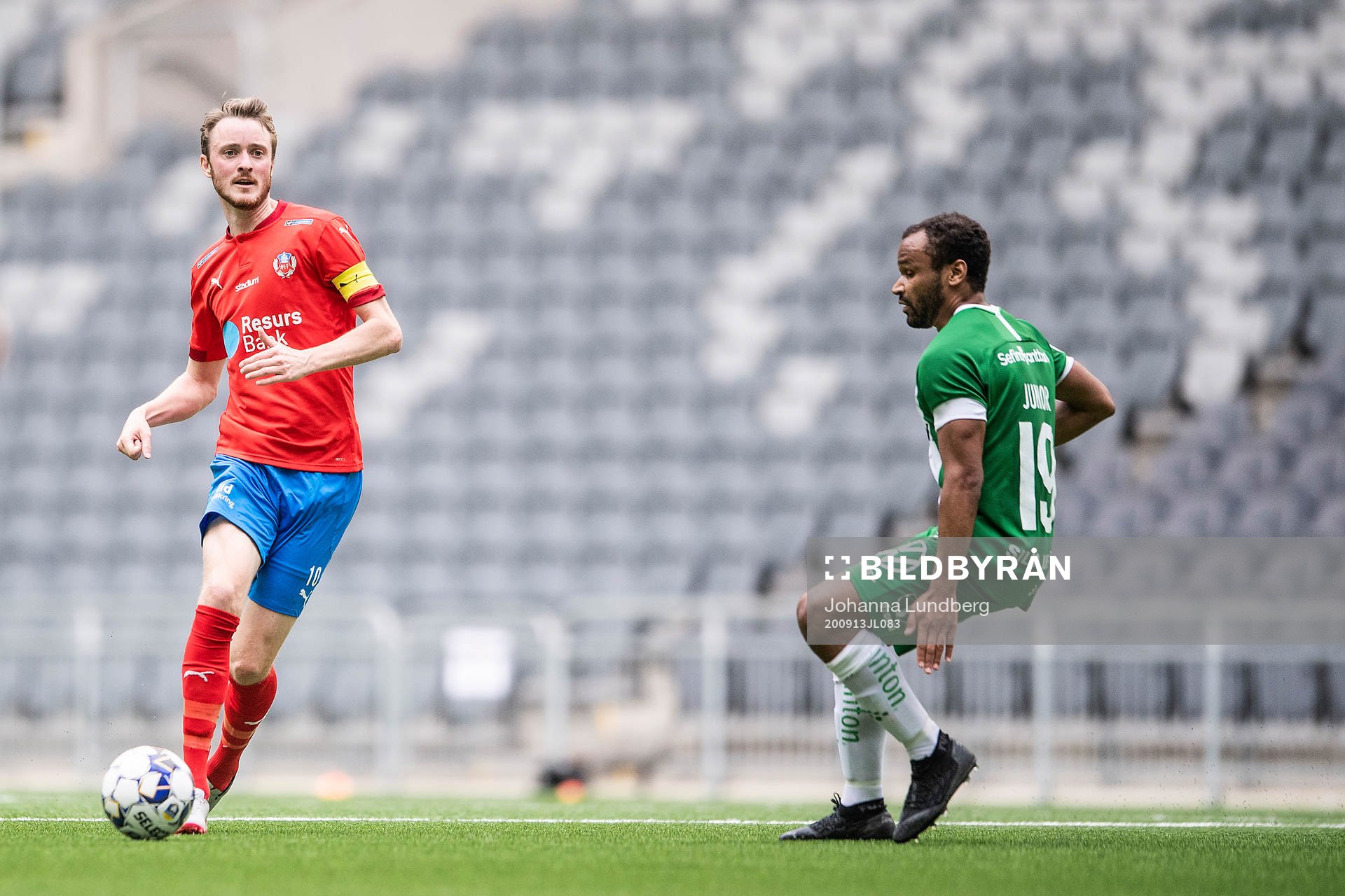 Helsingborgs Rasmus Jönsson och Hammarbys Serge-Junior