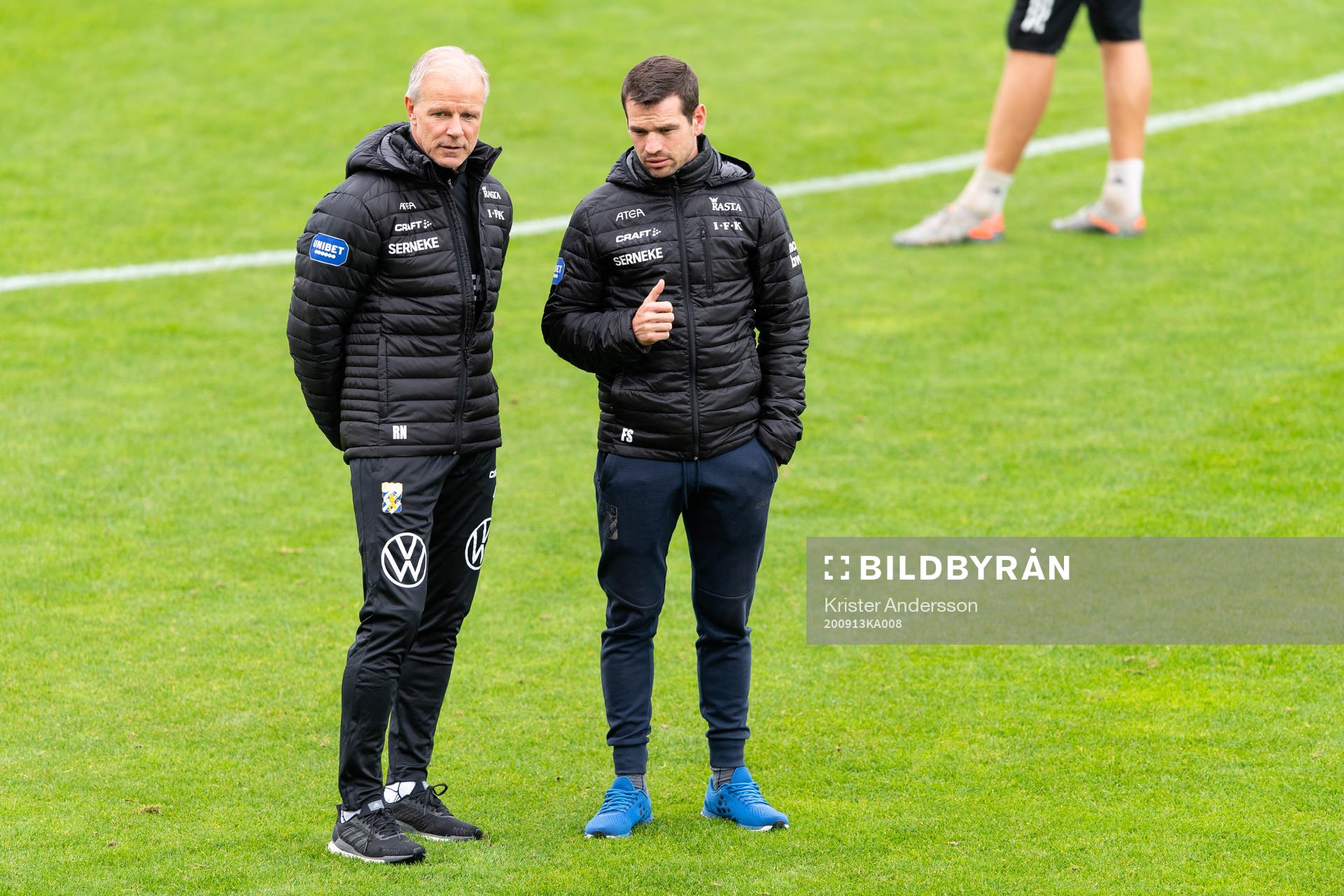 IFK Göteborgs tränare Roland Nilsson  och assisterande