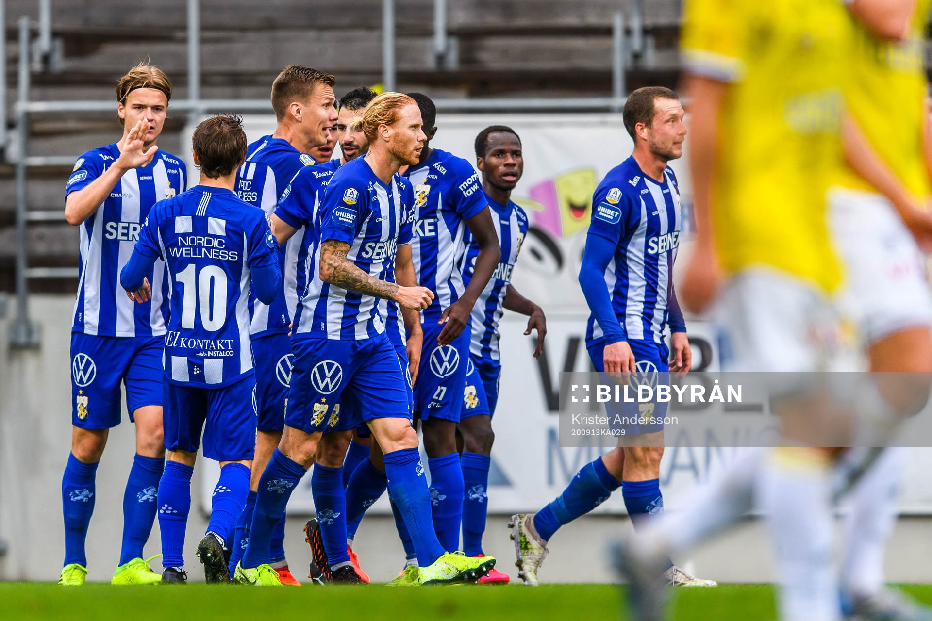 IFK Göteborgs spelare jublar