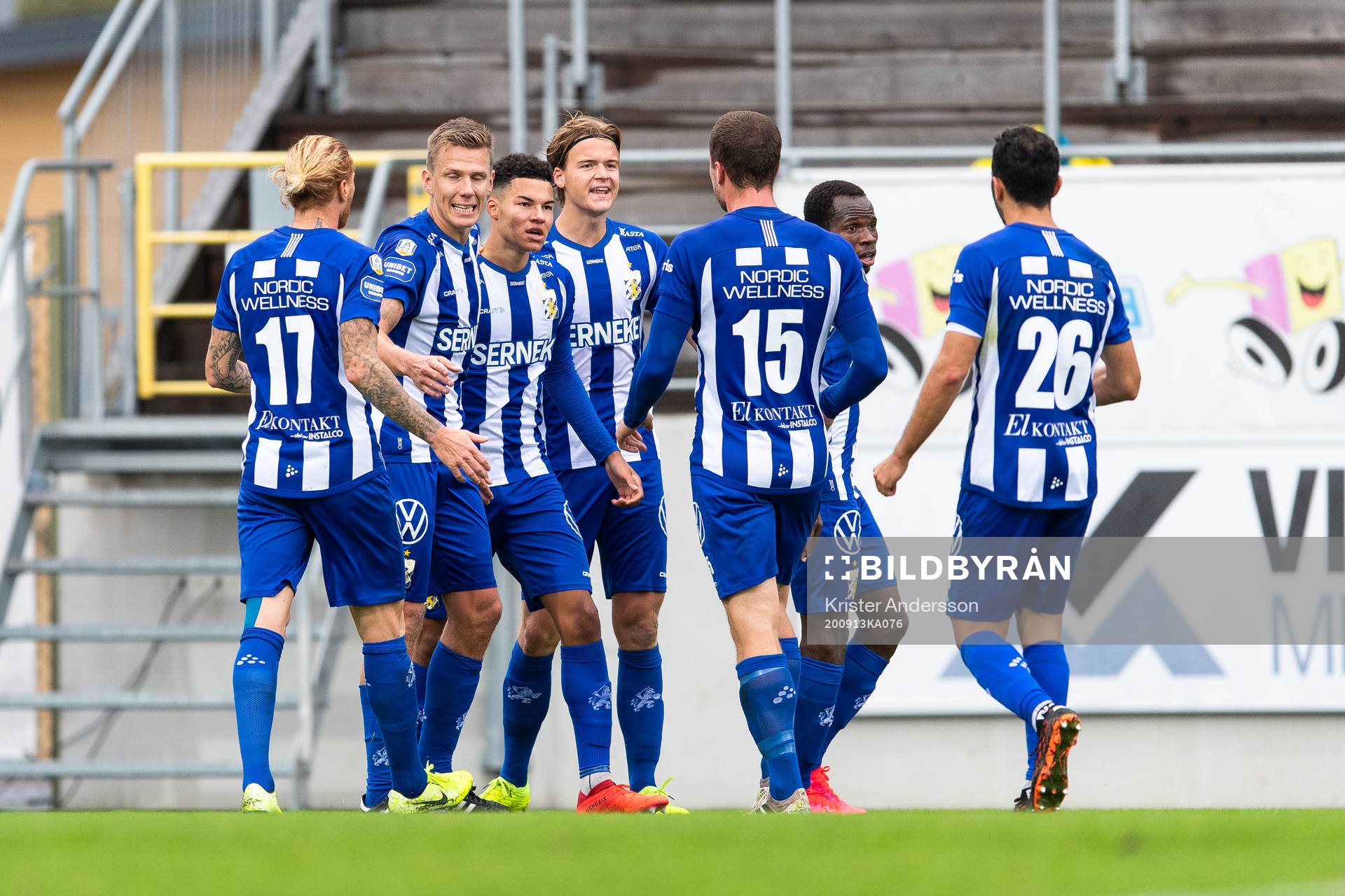 IFK Göteborgs spelare jublar