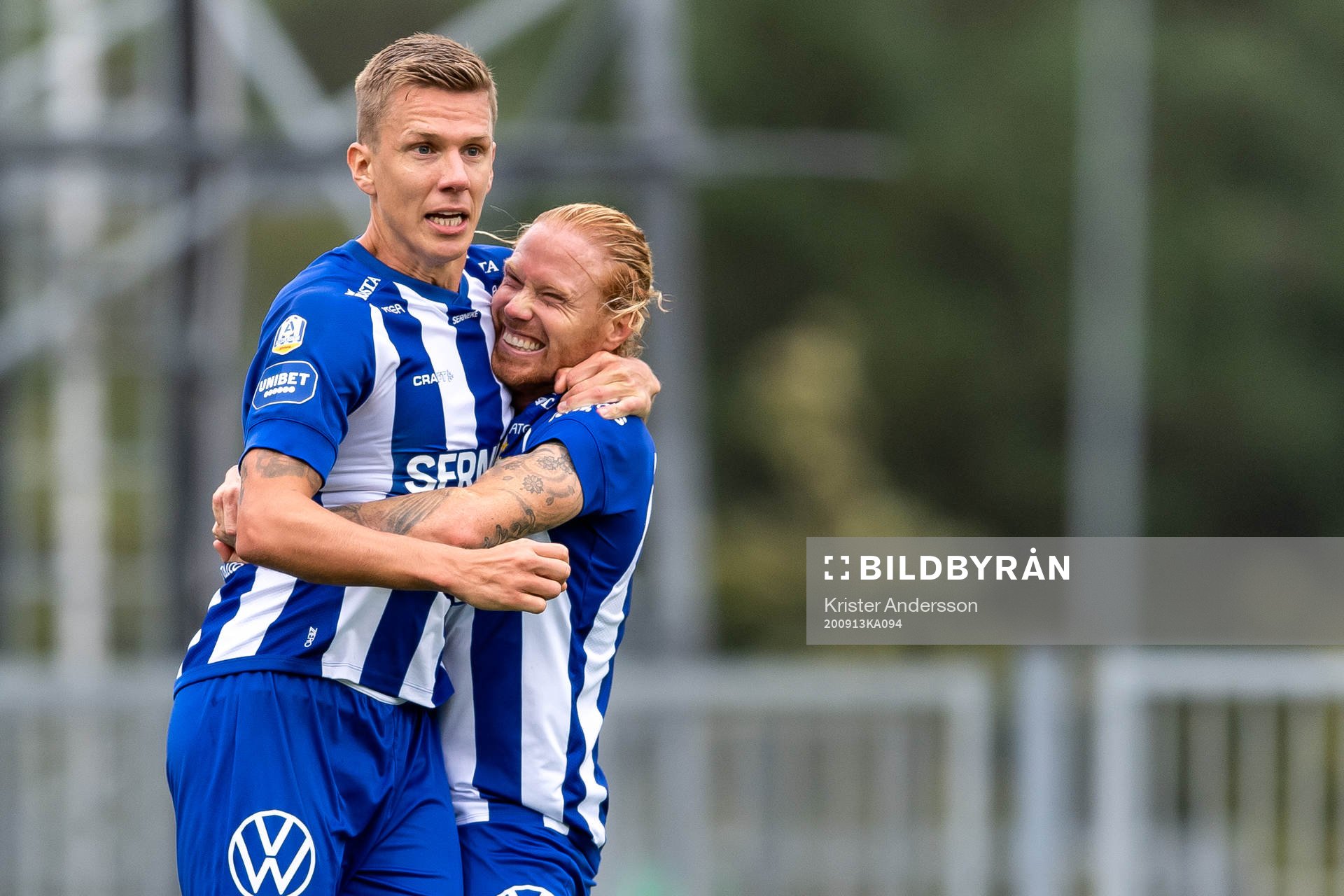 IFK Göteborgs Pontus Wernbloom Alexander Farnerud jublar