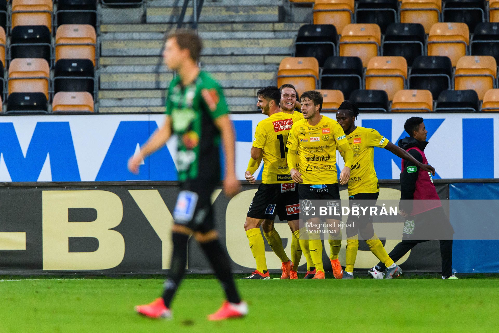 Mjällbys Jacob Bergström jublar
