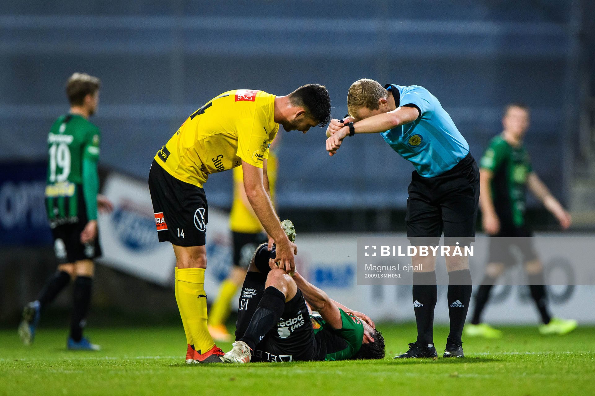 Varbergs Robin Tranberg har ont