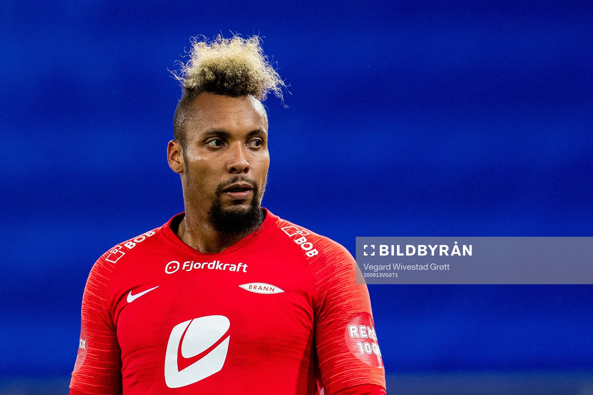 Bismar Acosta of Brann during the Eliteserien football match between Vålerenga and Brann on September 13, 2020 in Oslo.