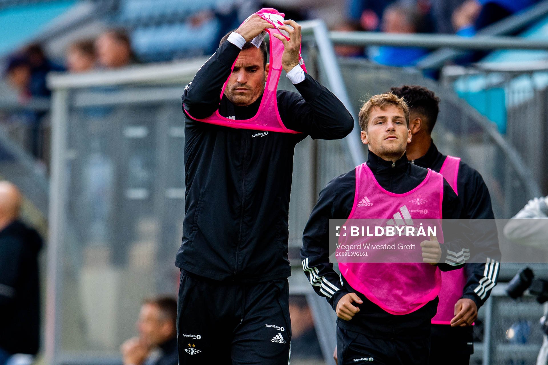 Dino Islamovic and Carlo Holse of Rosenborg