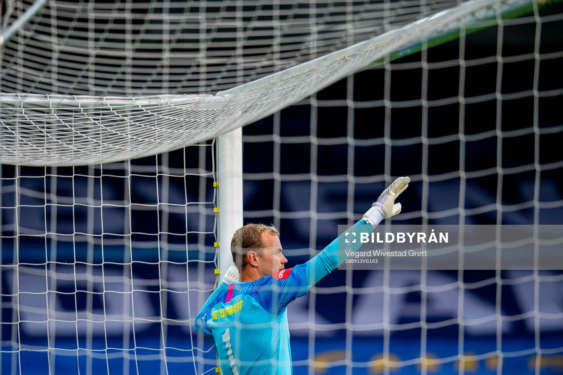 Goalkeeper Viljar Myhra of Strømsgodset