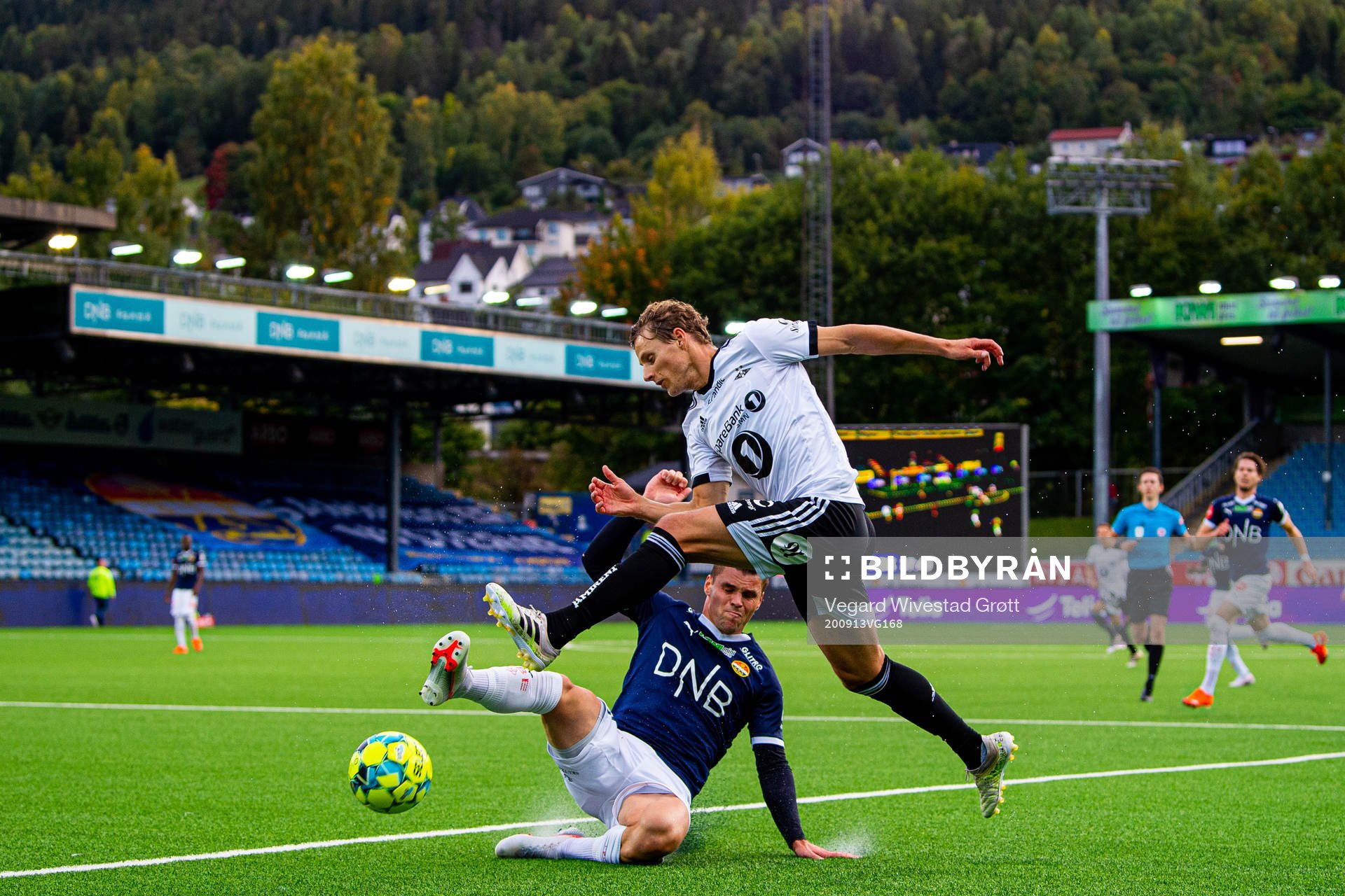 Kristoffer Tokstad of Strømsgodset and Vegar Eggen