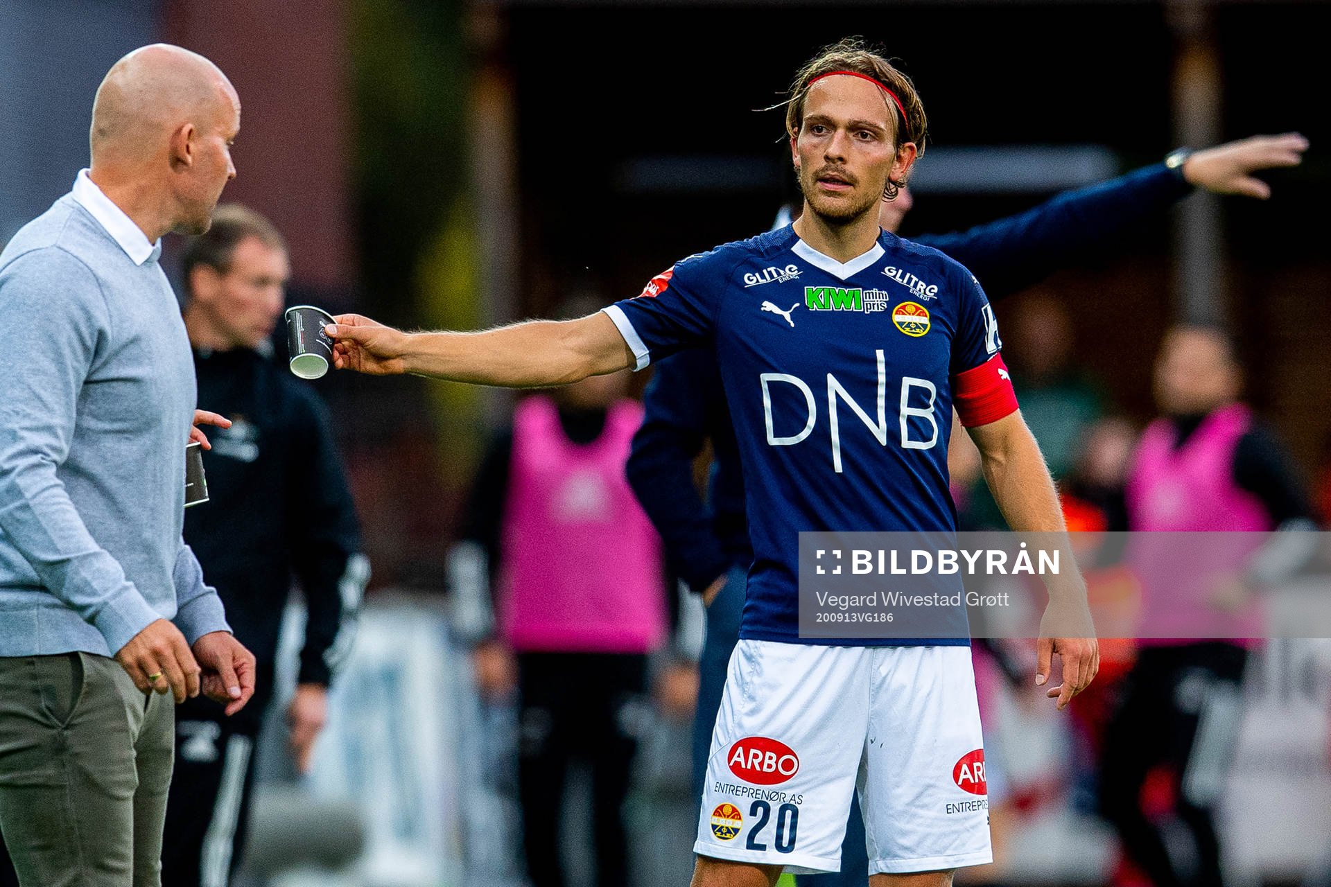 Henrik Pedersen, head coach of Strømsgodset, and Mikkel