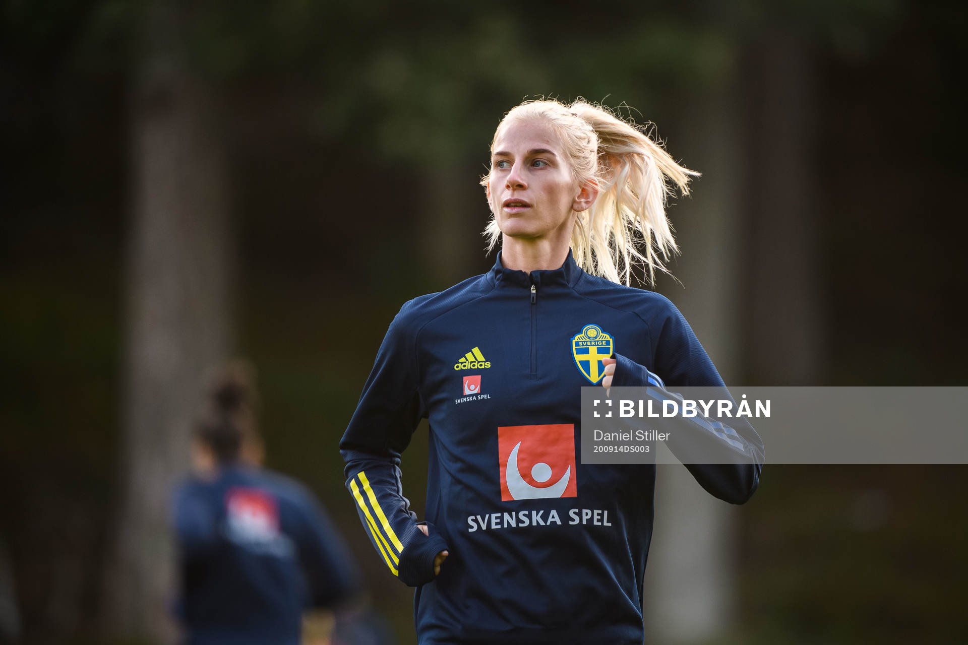 Sofia Jakobsson of the Swedish women’s national football