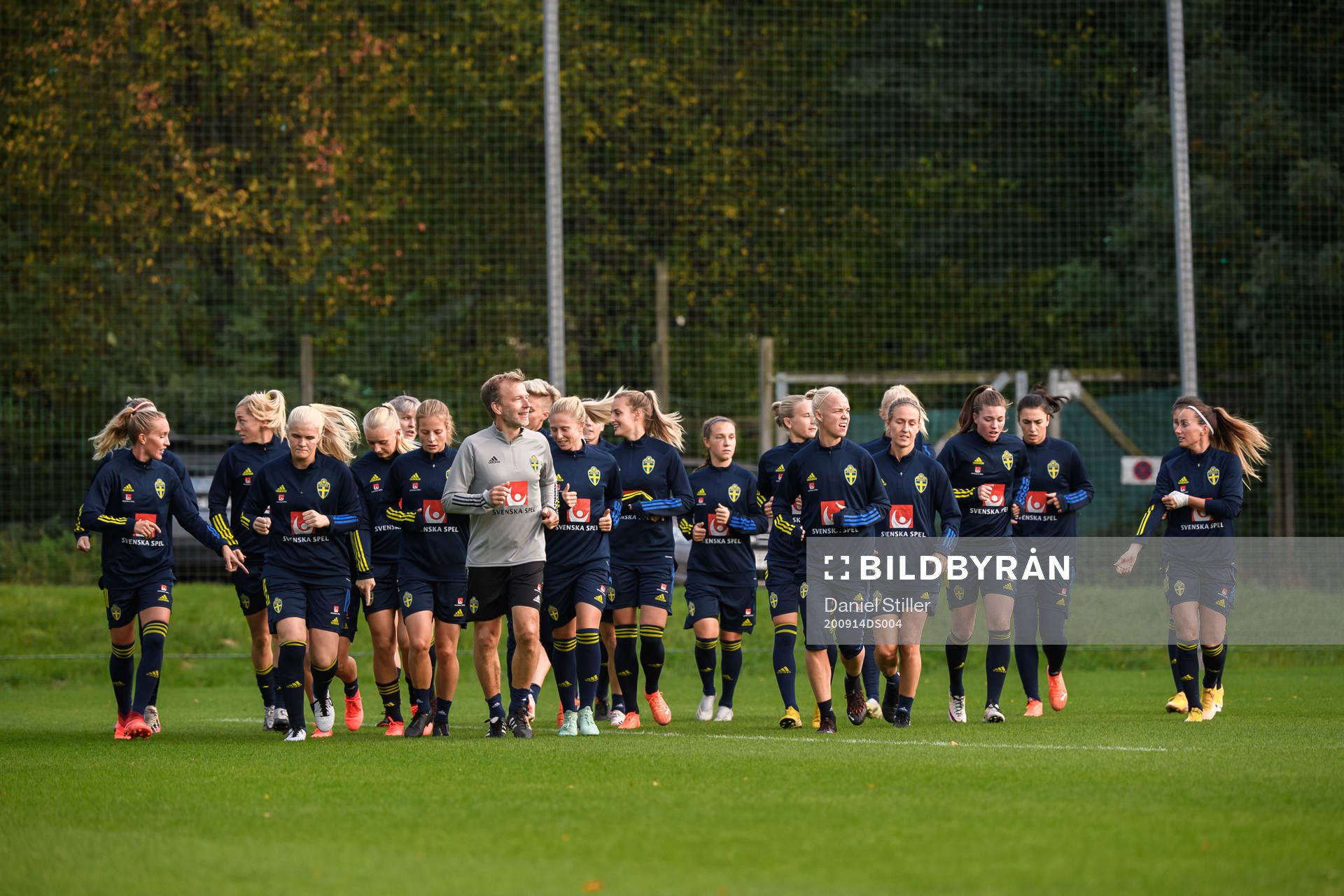 Players of the Swedish women’s national football team at