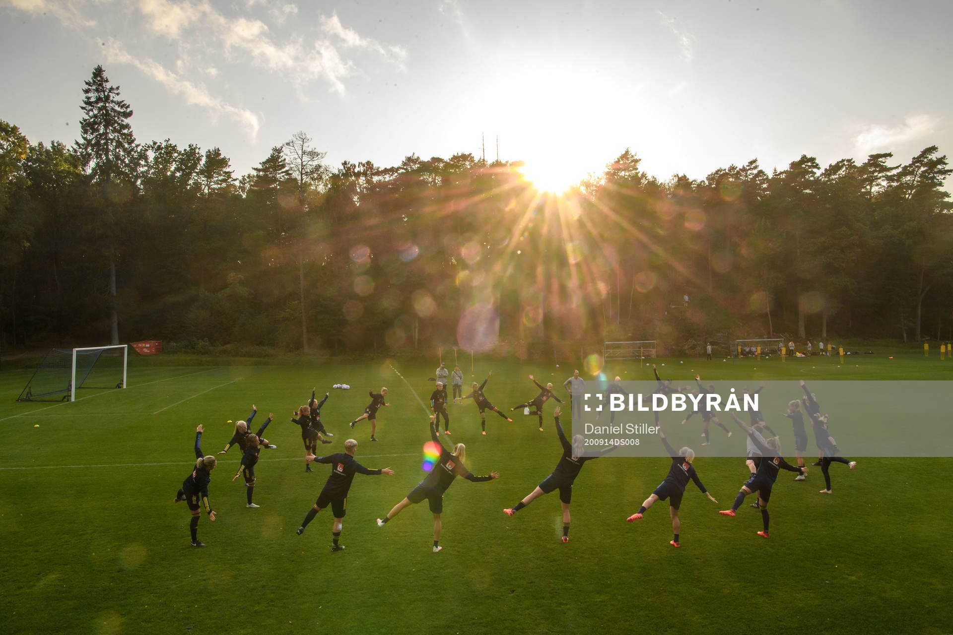 Players of the Swedish women’s national football team at