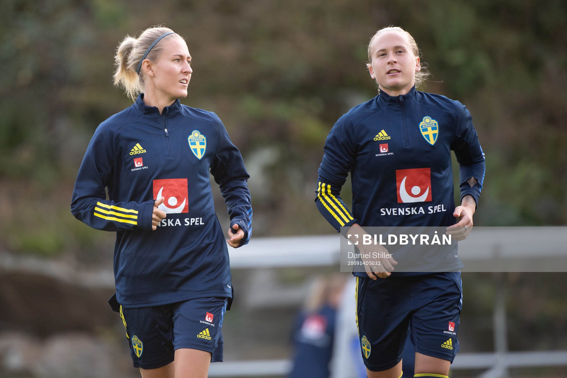 Emma Kullberg and Filippa Curmark of the Swedish women’s