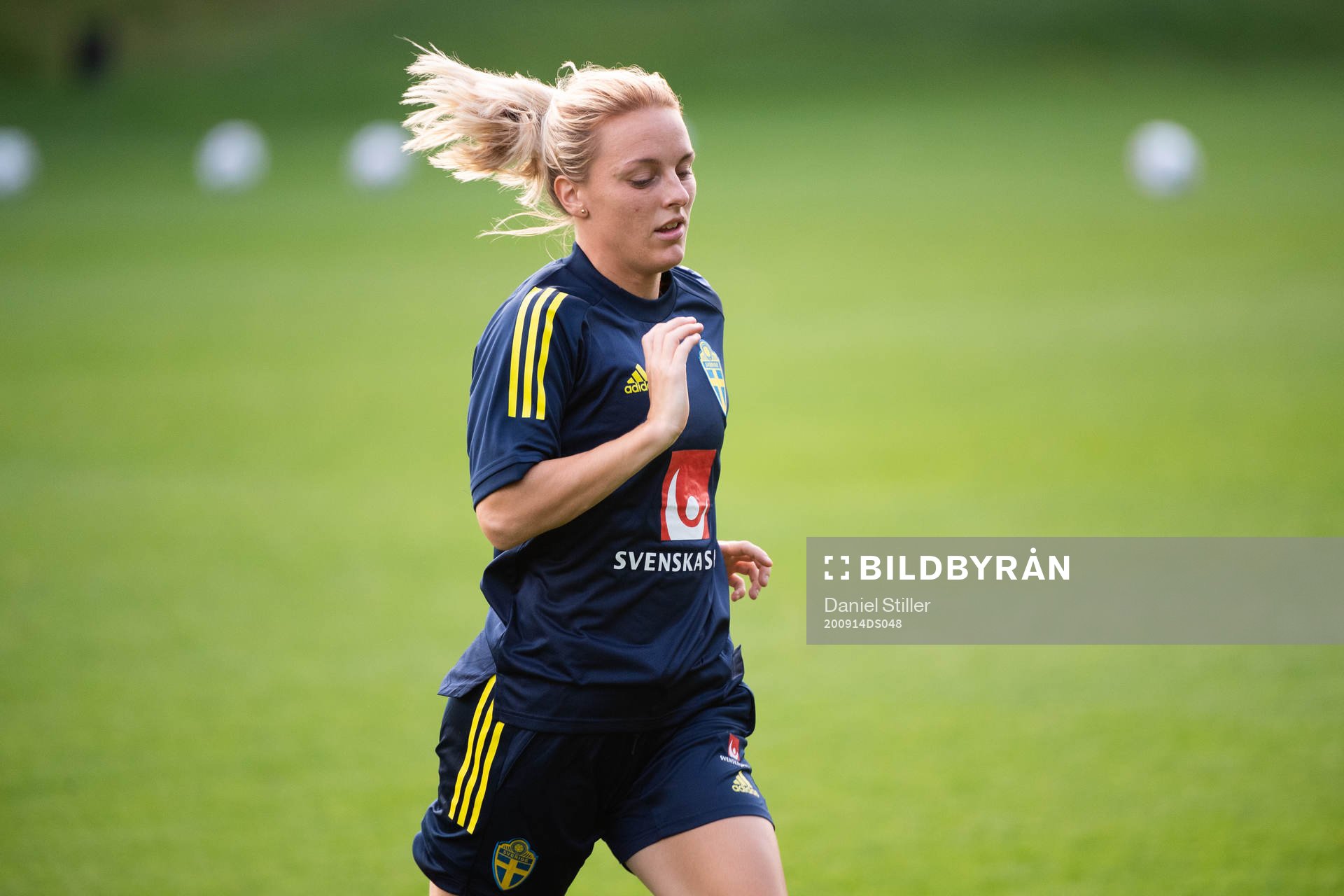 Mimmi Larsson of the Swedish women’s national football