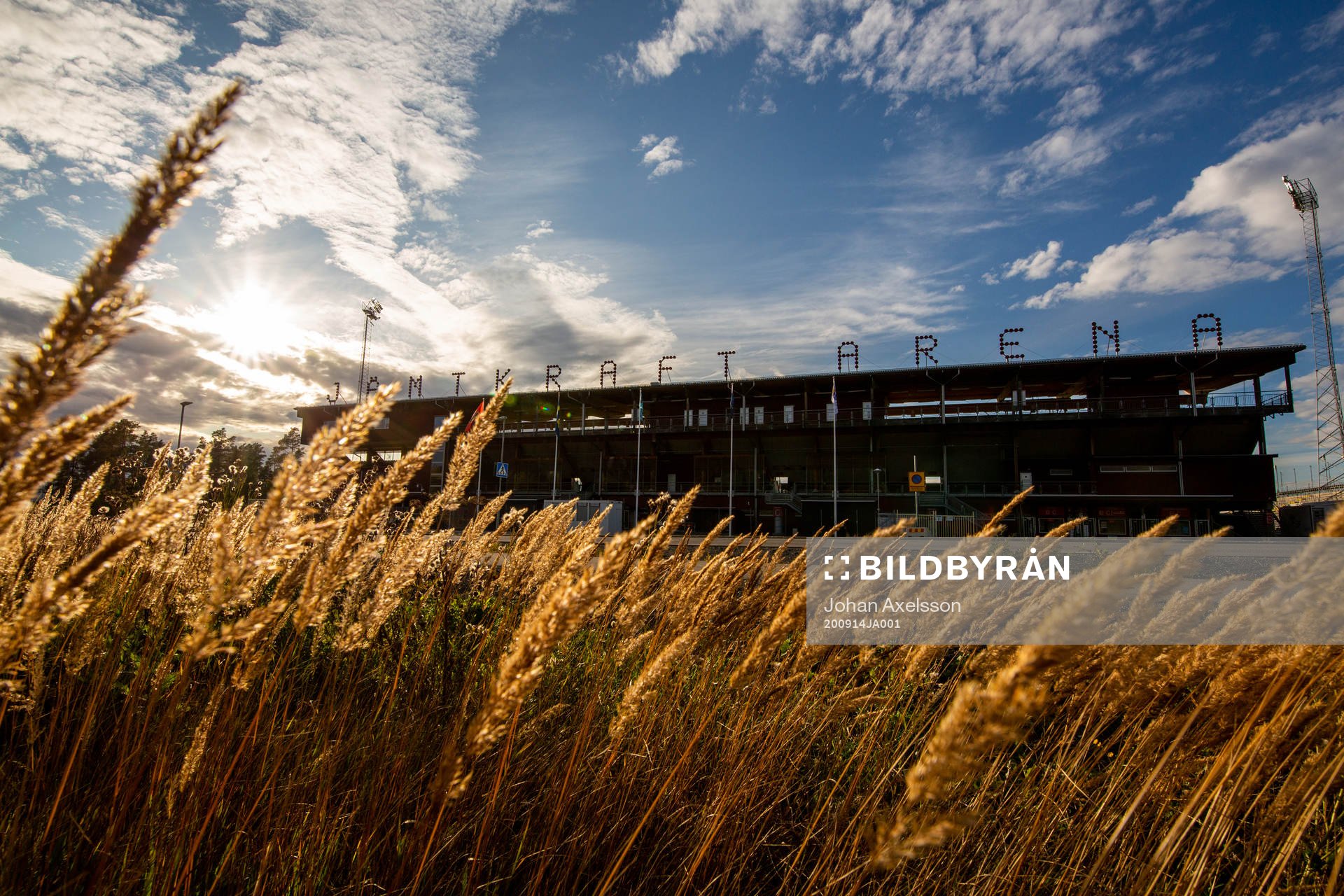 Jämtkraft Arena exteriört inför fotbollsmatchen i Allsvenskan mellan Östersund och Örebro den 14 september 2020 i Östersund.