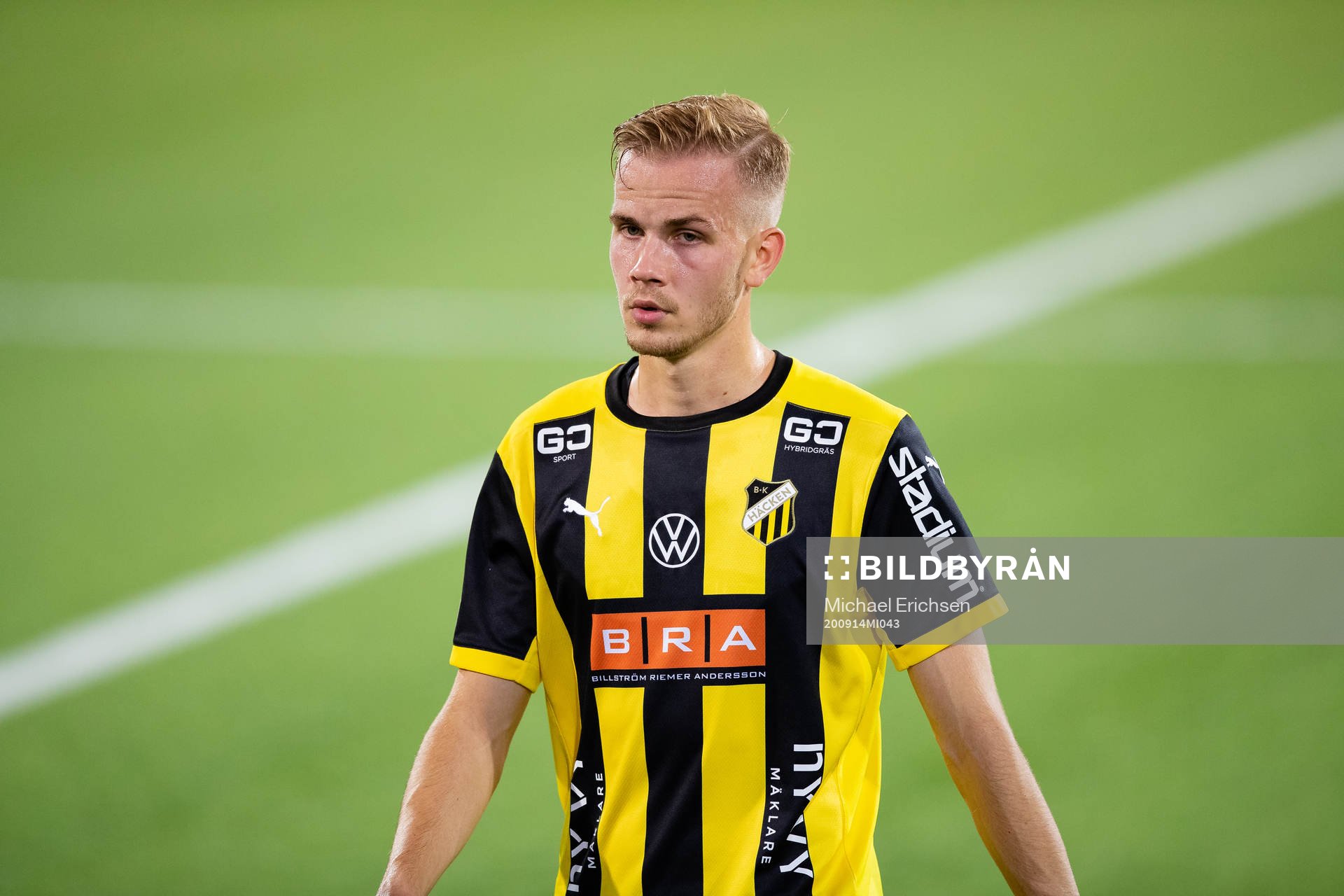 Häckens Jasse Tuominen efter fotbollsmatchen i Allsvenskan mellan Häcken och Sirius den 14 september 2020 i Göteborg.