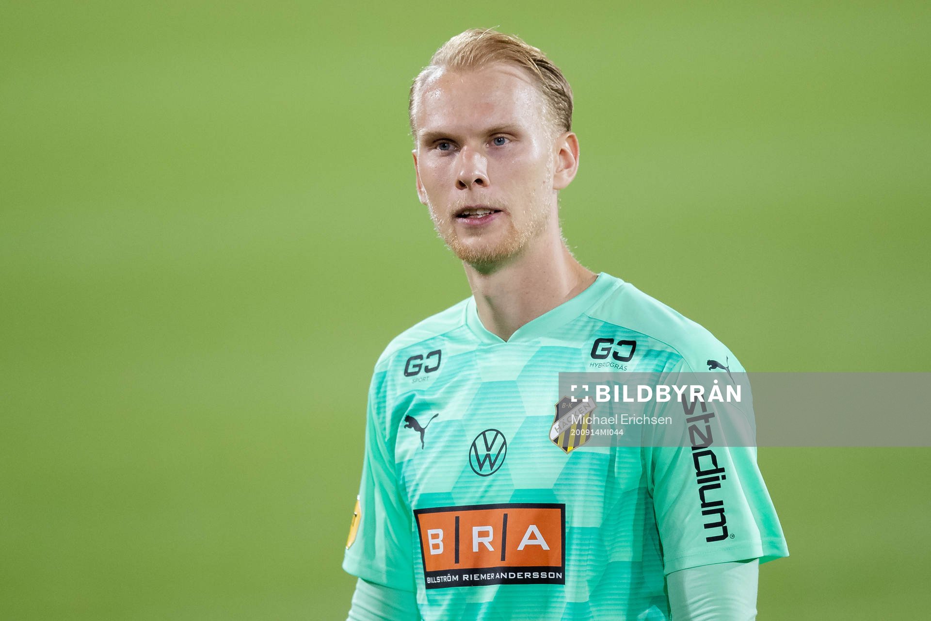 Häckens målvakt Pontus Dahlberg efter fotbollsmatchen i Allsvenskan mellan Häcken och Sirius den 14 september 2020 i Göteborg.