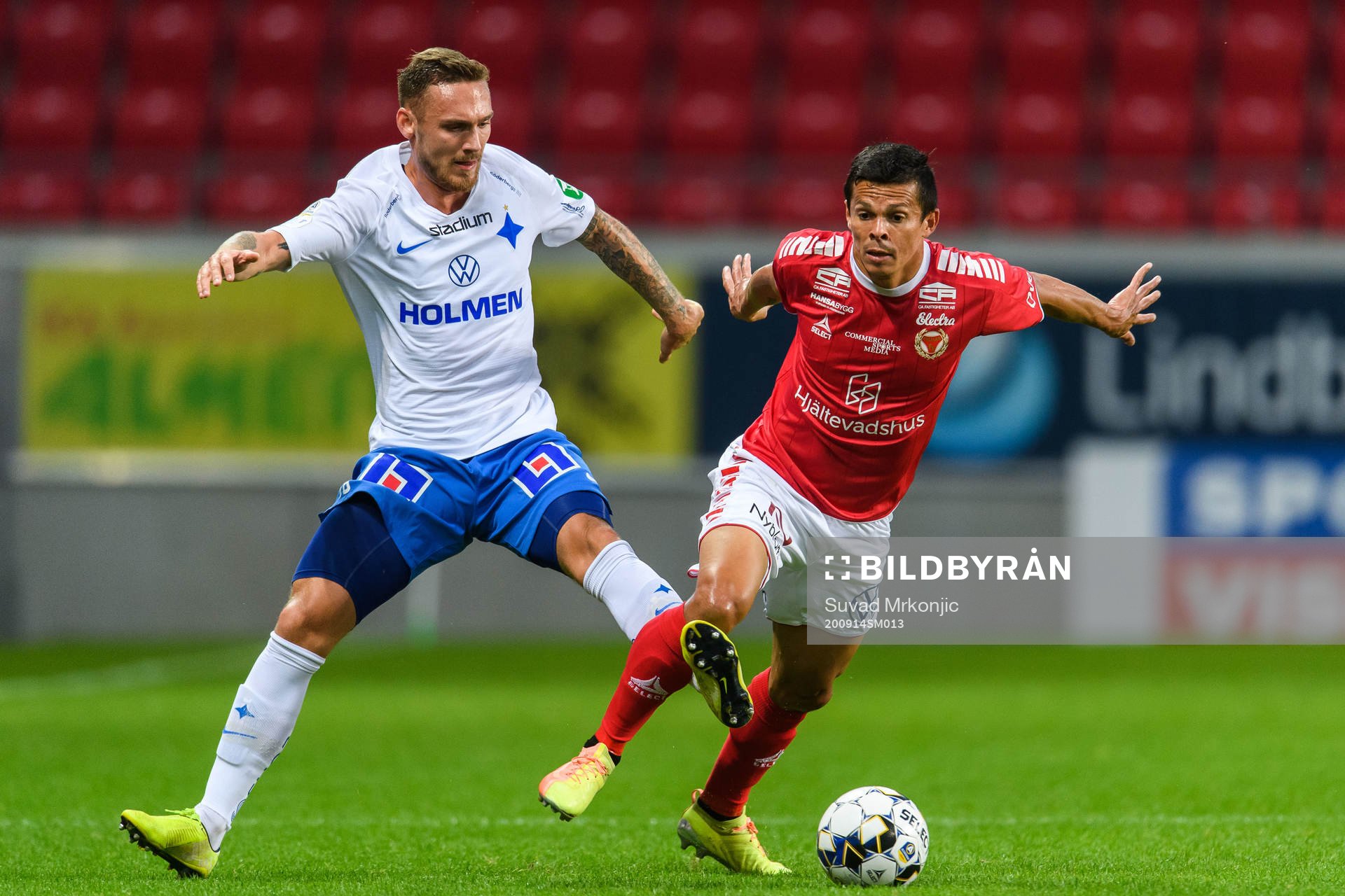 Kalmars Romário Pereira Sipião och IFK Norrköpings Linus